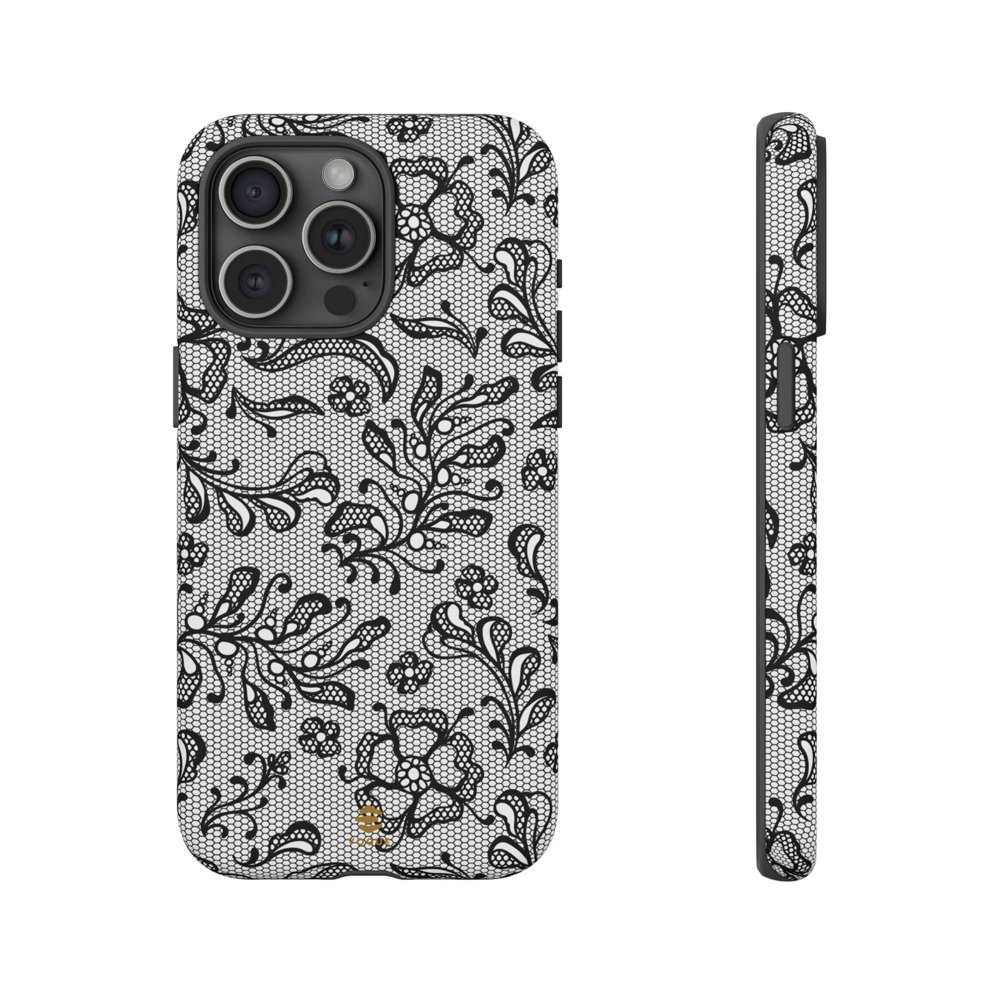 Funda para iPhone con encaje negro