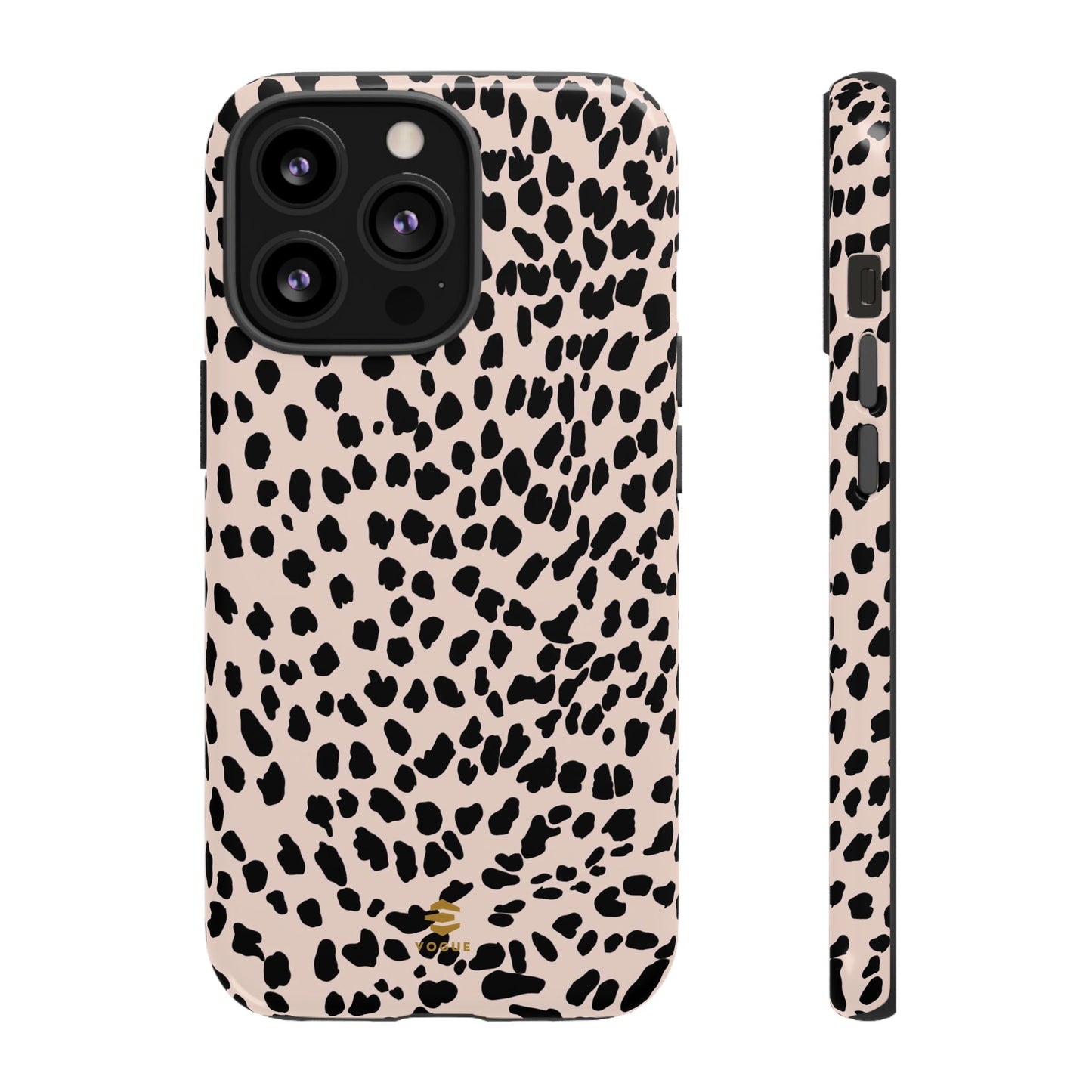 iPhone-Hülle mit Animalprint in Nude