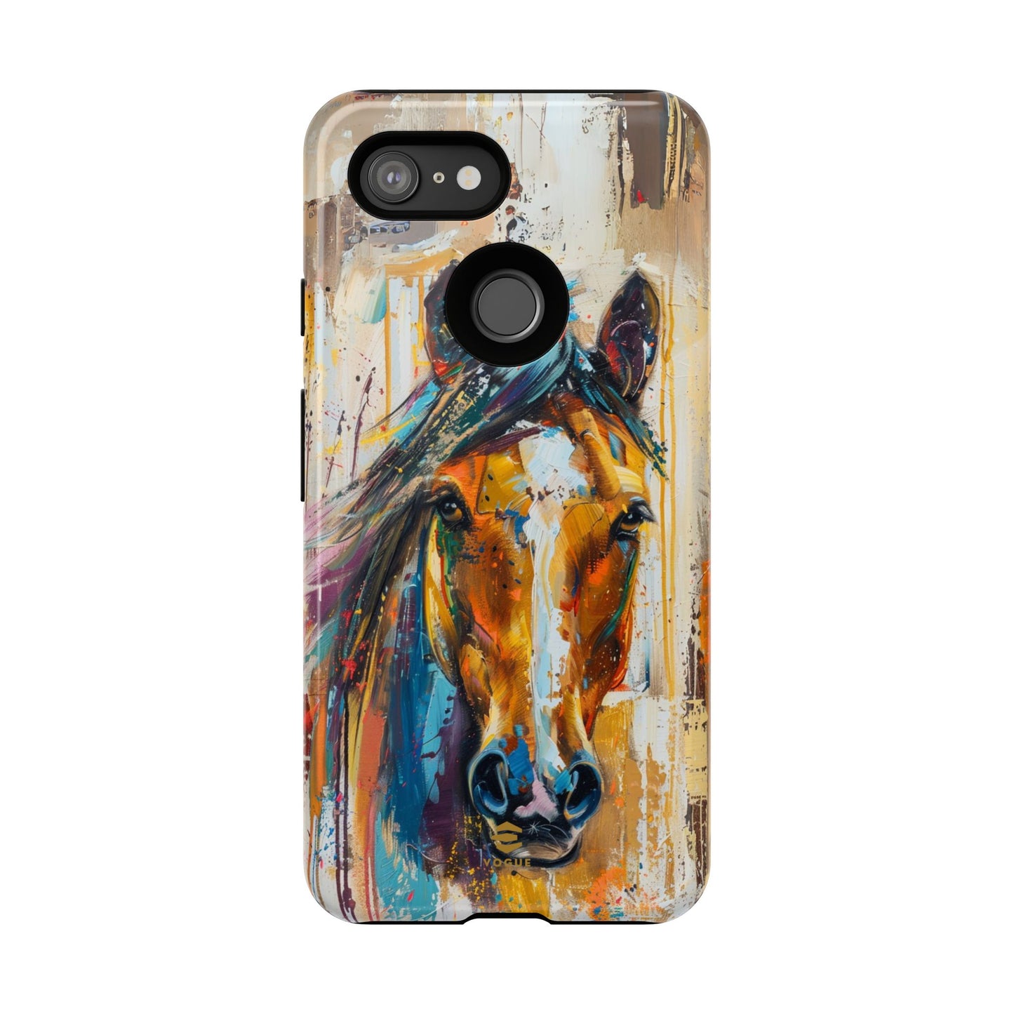 Horse Art Phone Case - Google Pixel - Brown - Tough Case
