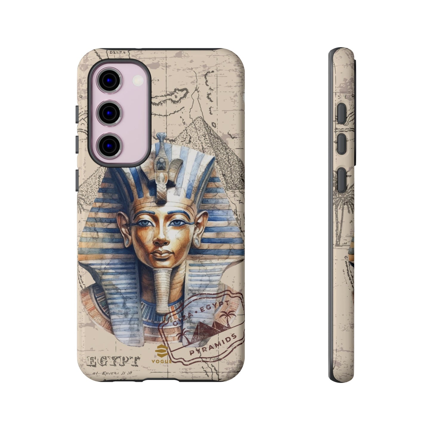 Funda para teléfono Samsung Galaxy con diseño de faraón egipcio