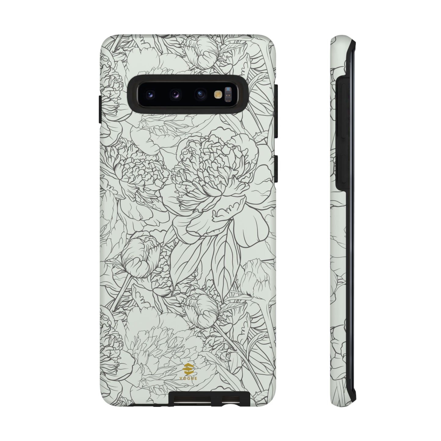 Funda para Samsung con diseño de peonías y salvia