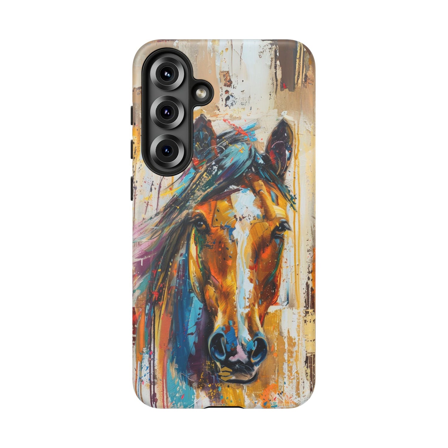 Horse Art Phone Case - Samsung Galaxy - Tough Case - Brown