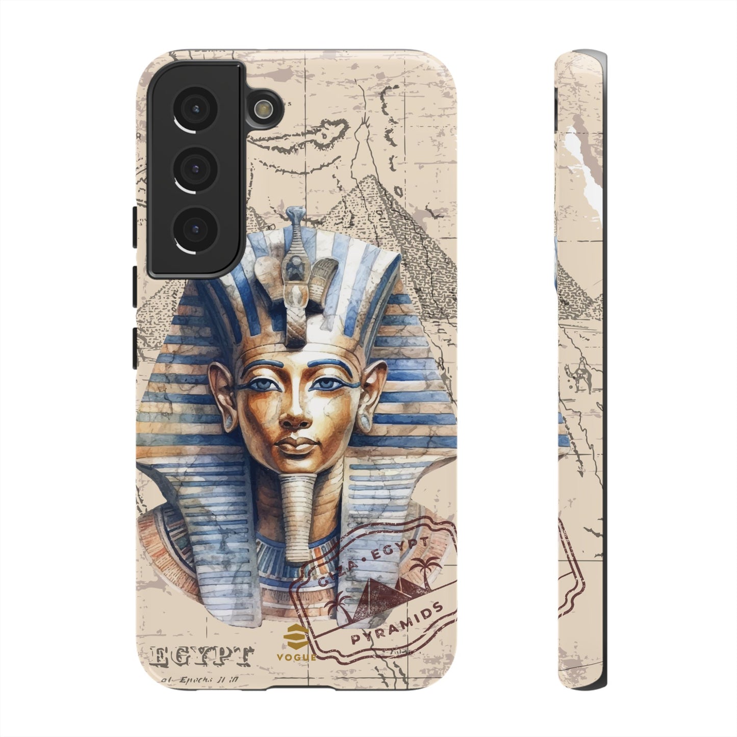 Funda para teléfono Samsung Galaxy con diseño de faraón egipcio