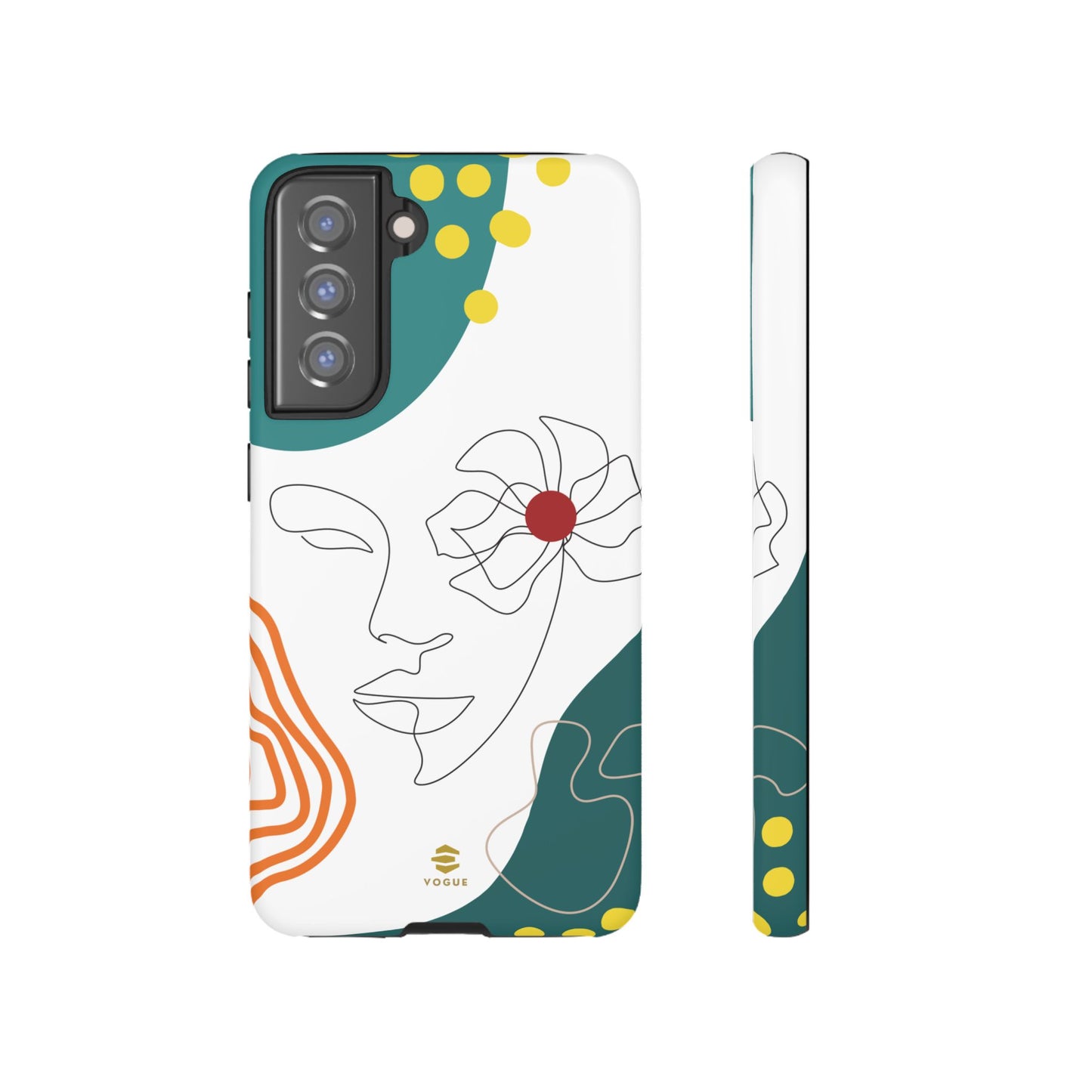 Women Face Line Art Phone Case Samsung