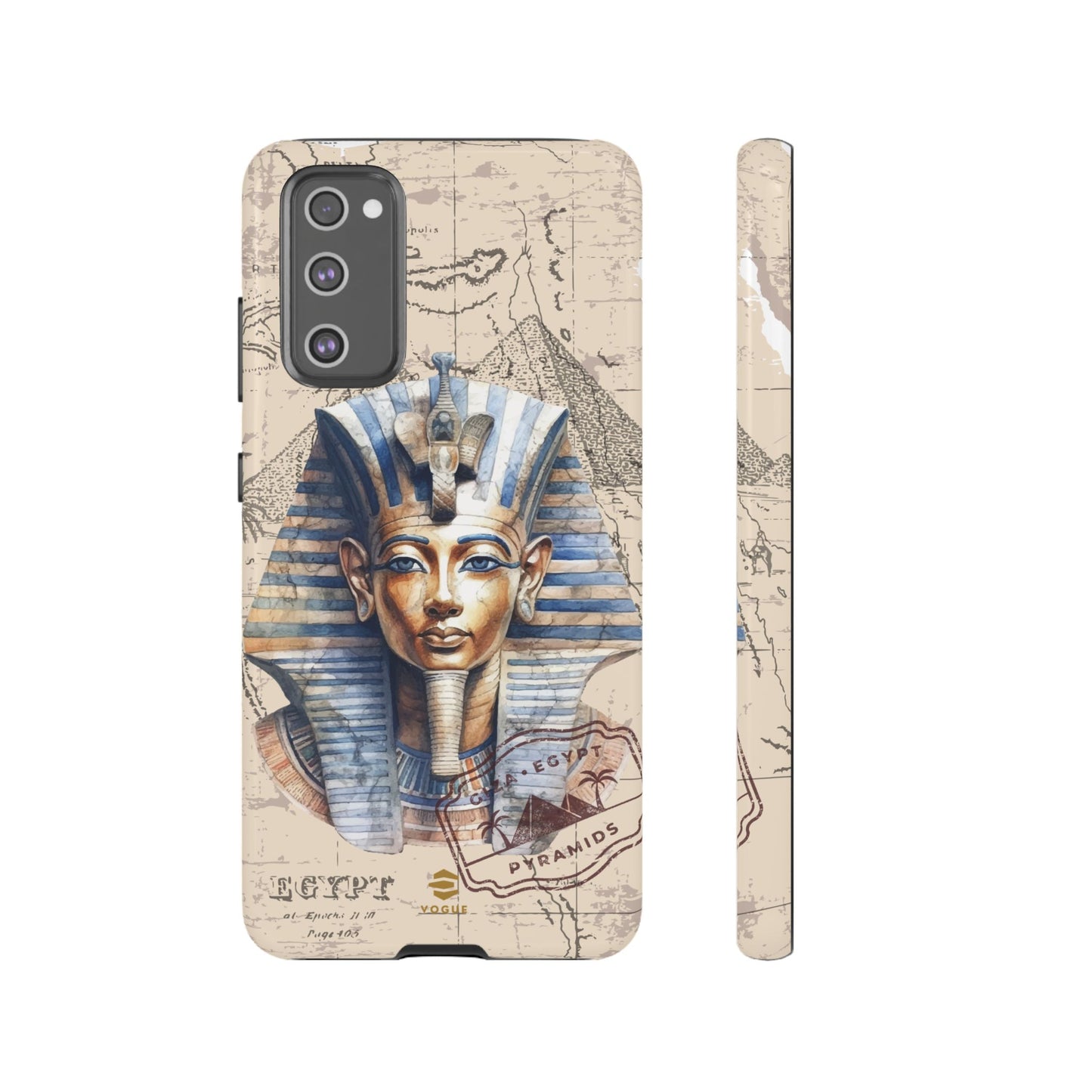 Funda para teléfono Samsung Galaxy con diseño de faraón egipcio