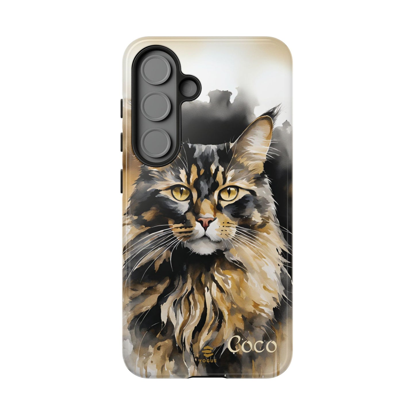 Custom Meow Cat Samsung Galaxy Tough Phone Case