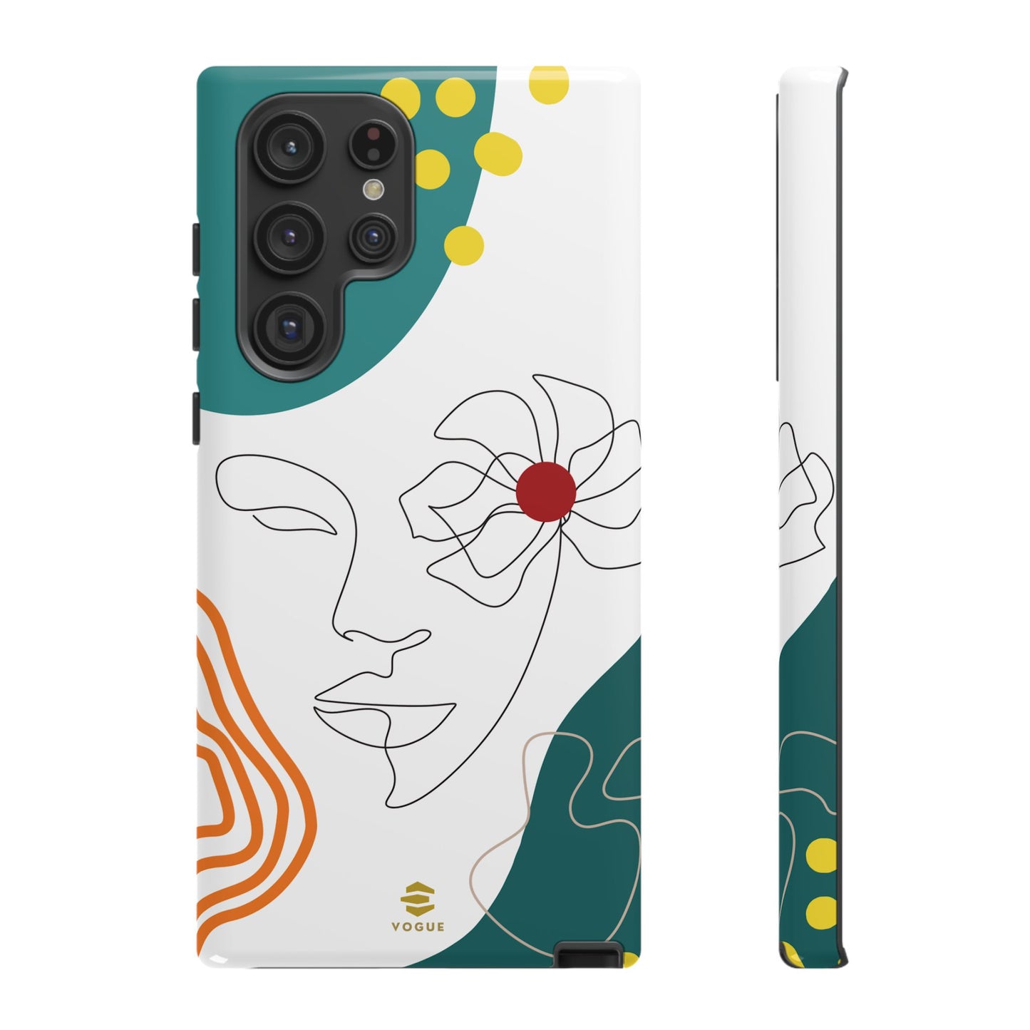 Women Face Line Art Phone Case Samsung