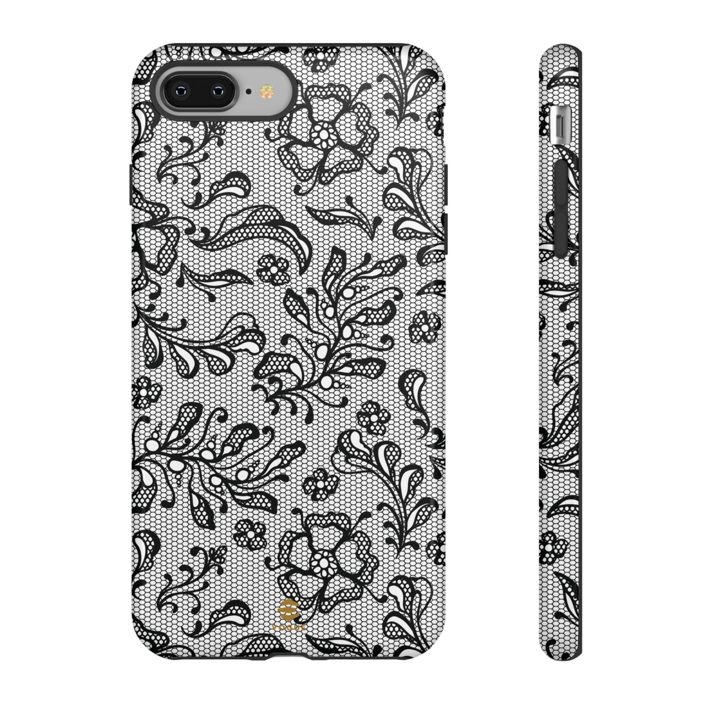 Funda para iPhone con encaje negro