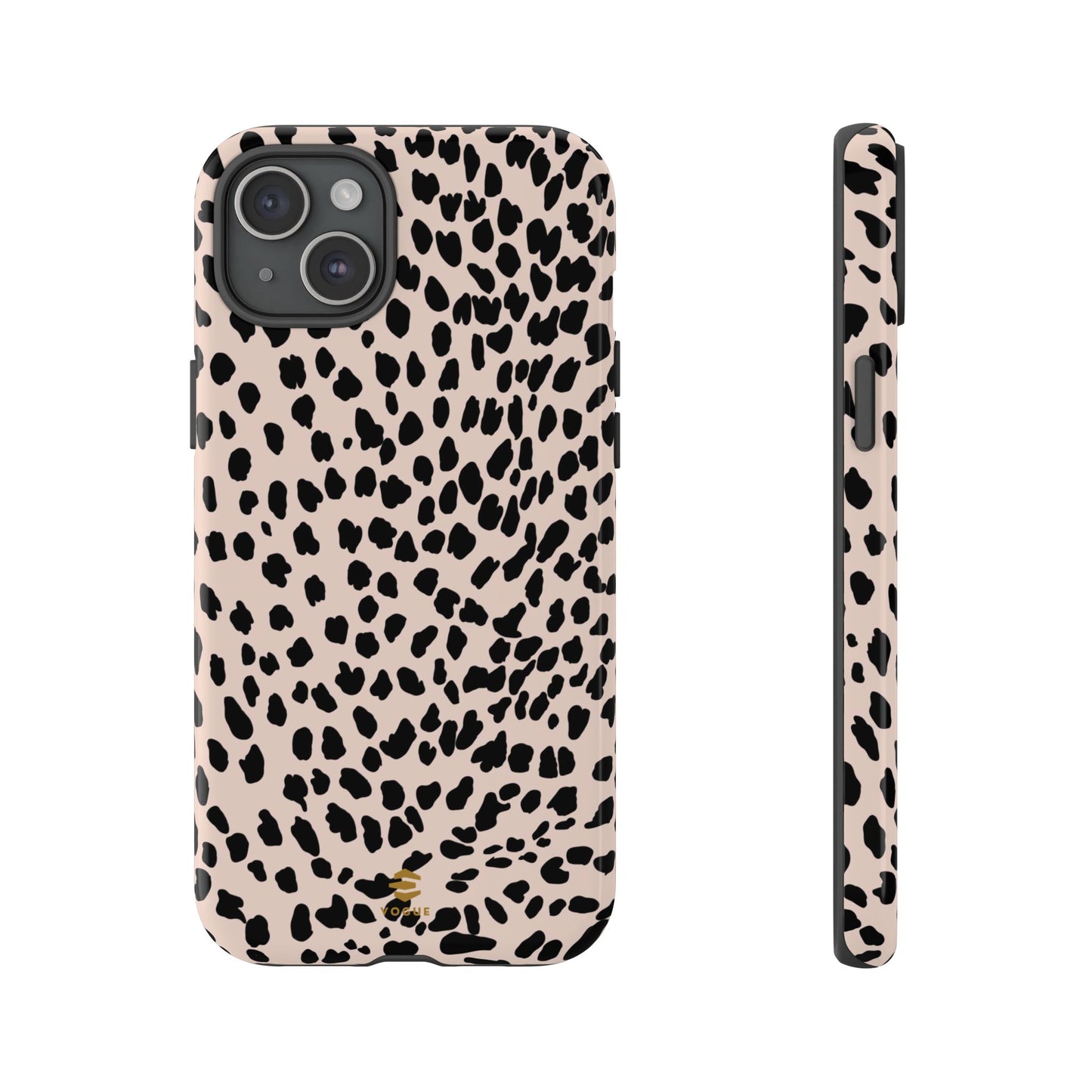 iPhone-Hülle mit Animalprint in Nude