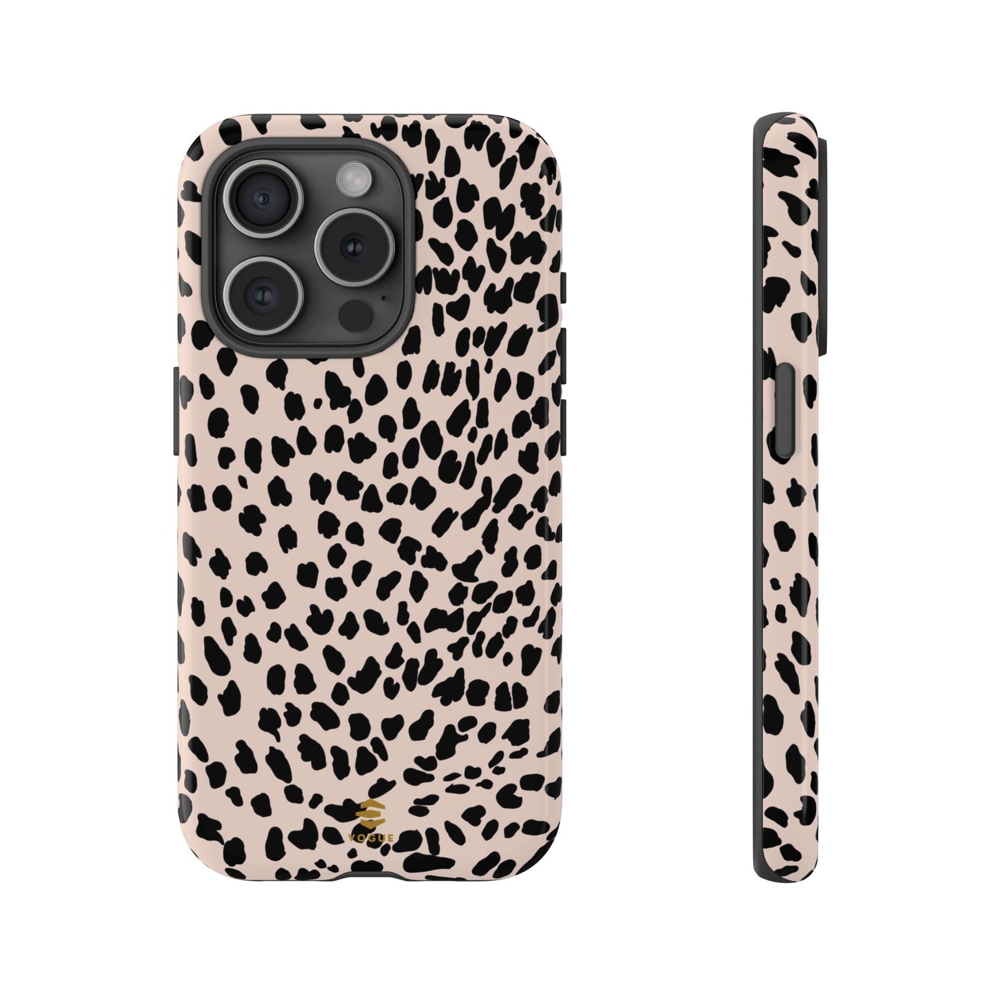 iPhone-Hülle mit Animalprint in Nude