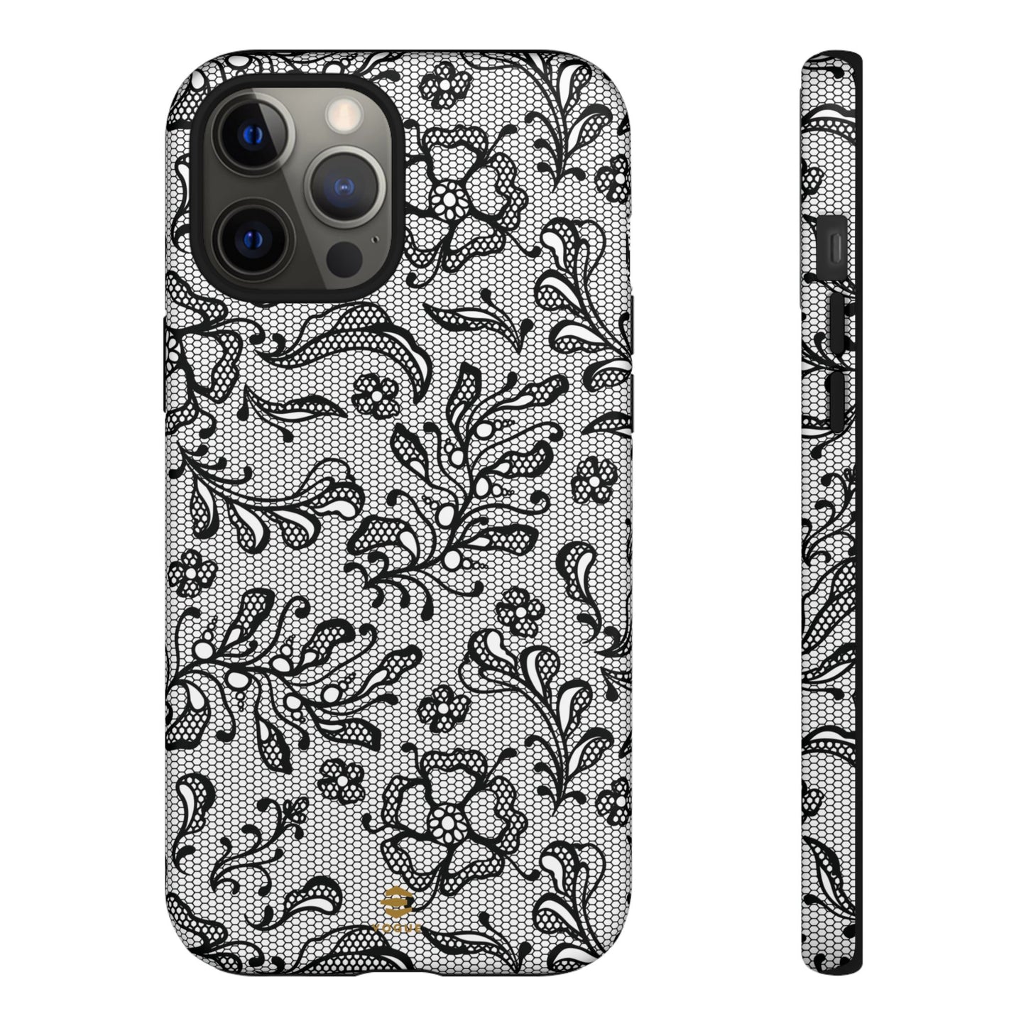 Funda para iPhone con encaje negro