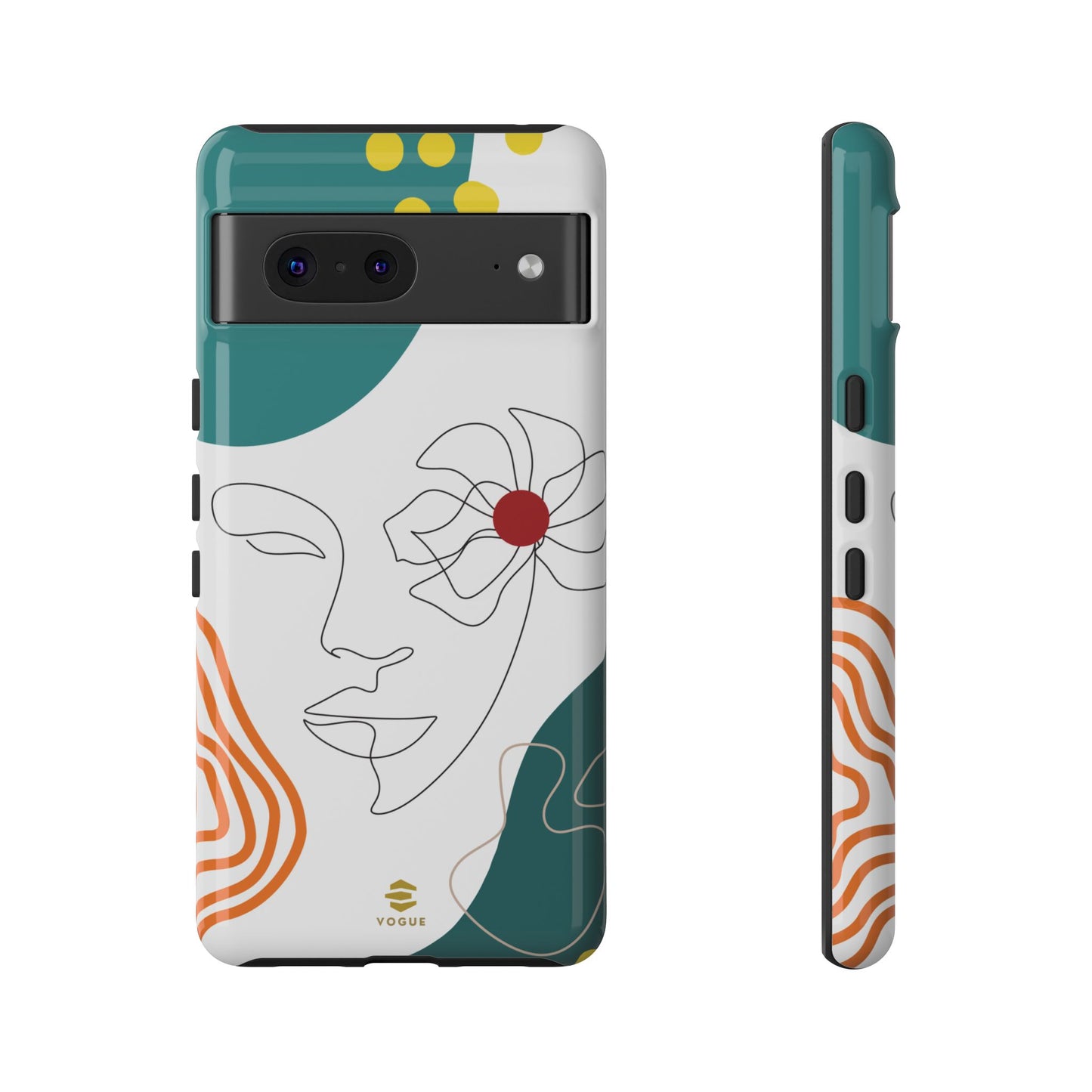 Women face Line Art Phone Case Google
