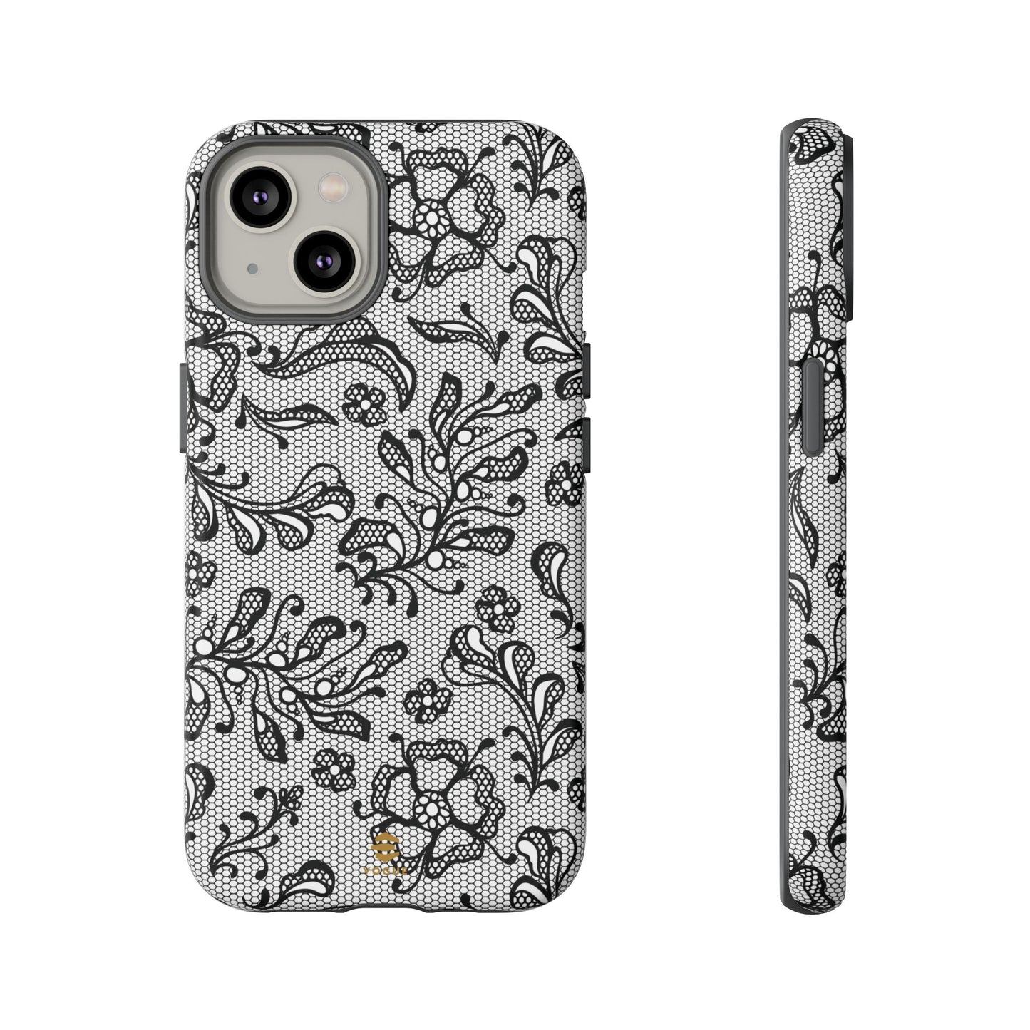Funda para iPhone con encaje negro
