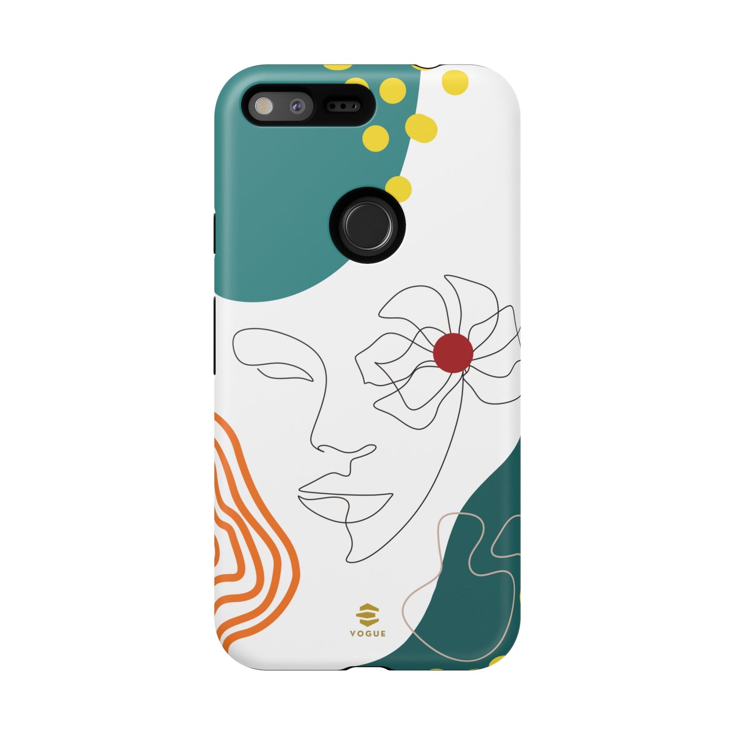Women face Line Art Phone Case Google