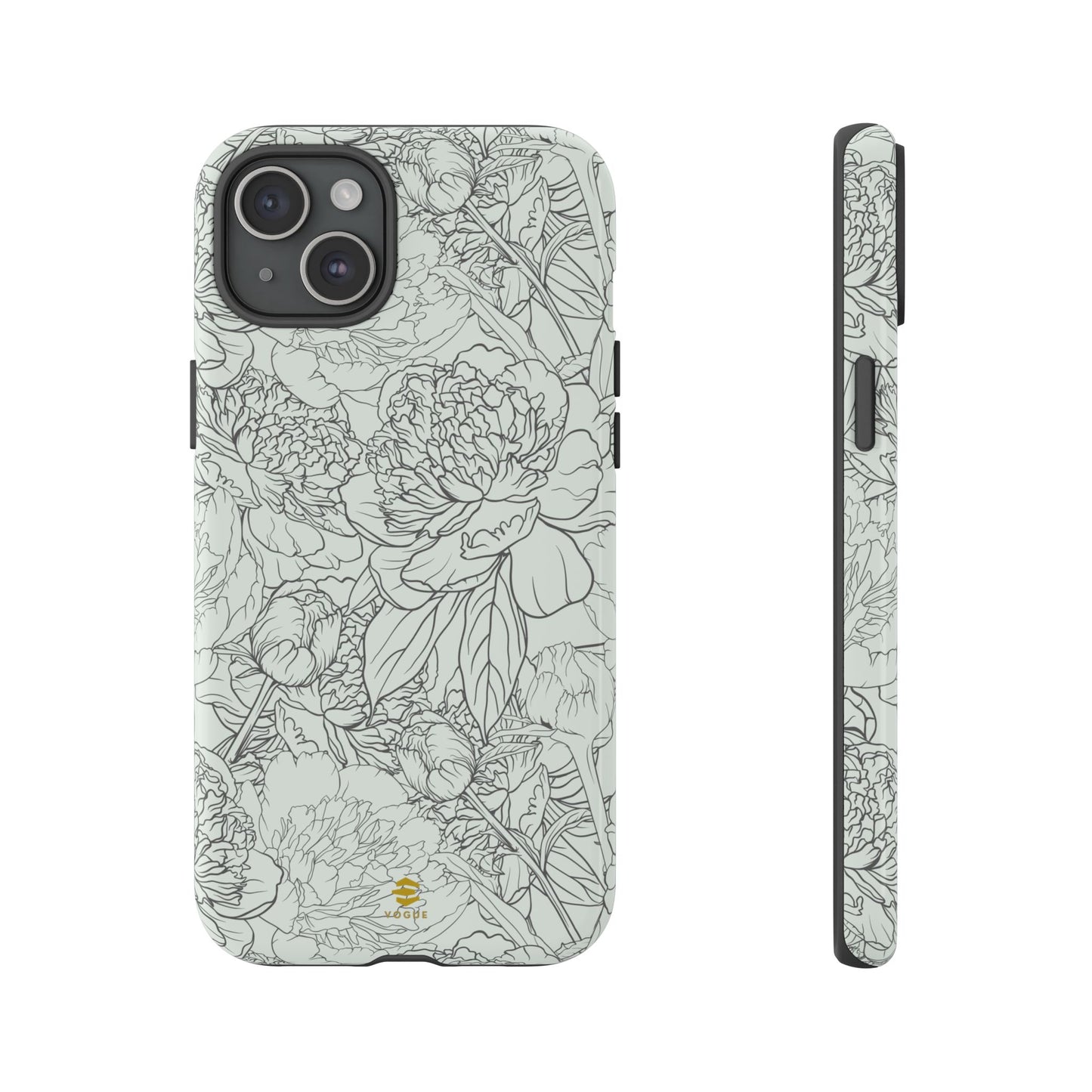 Sage Peony Garden iPhone Case