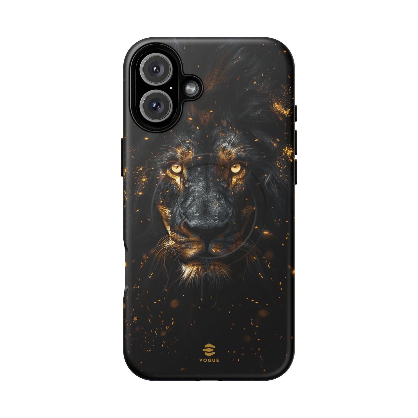 Black Lion Art for MagSafe iPhone Phone Case