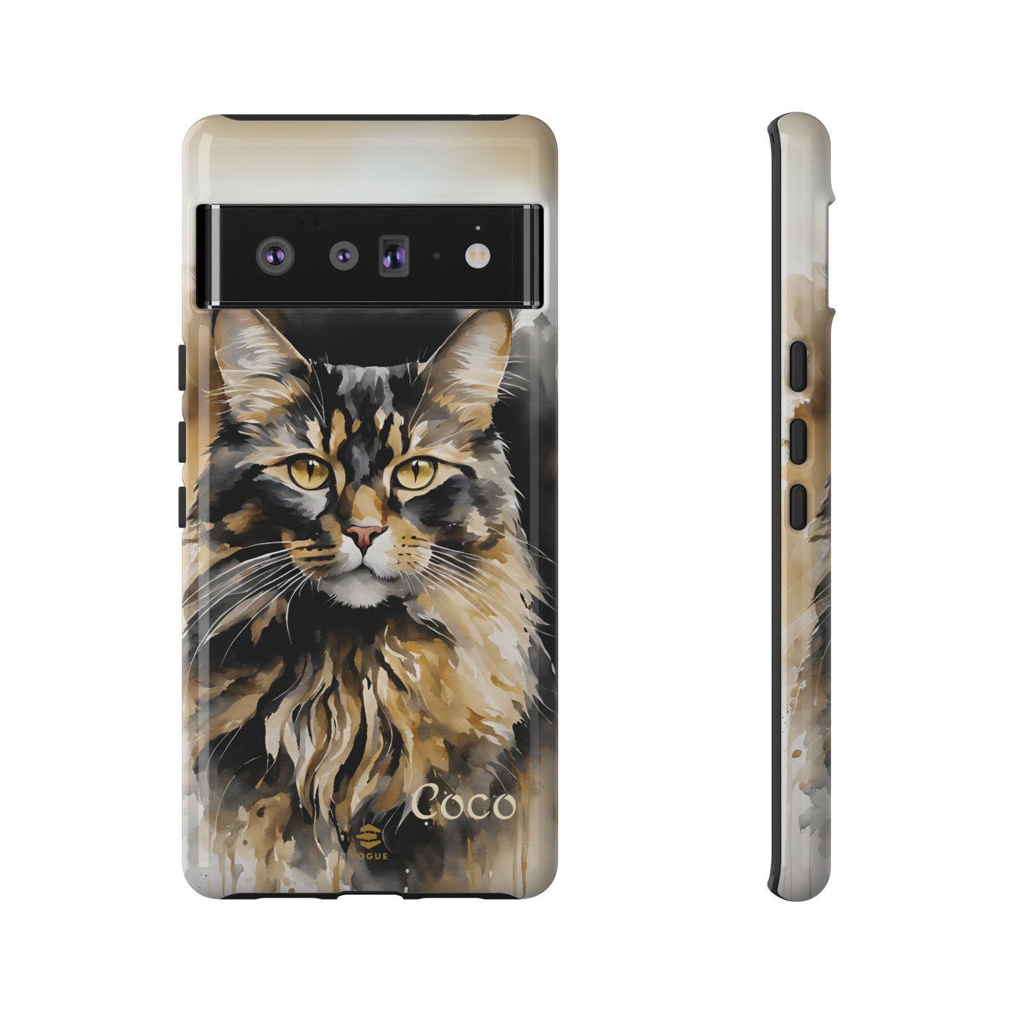 Custom Meow Cat Google Pixel Tough Phone Case