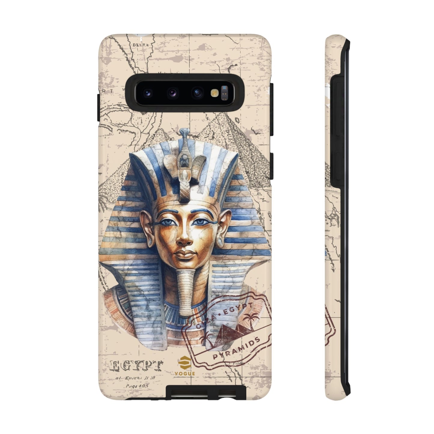Funda para teléfono Samsung Galaxy con diseño de faraón egipcio
