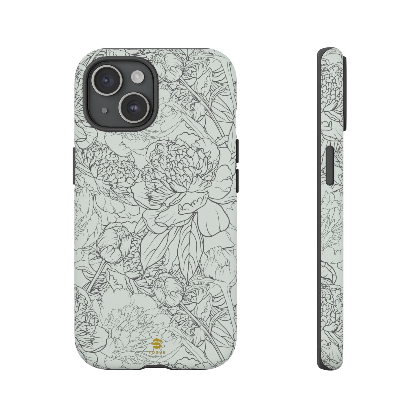 Sage Peony Garden iPhone Case