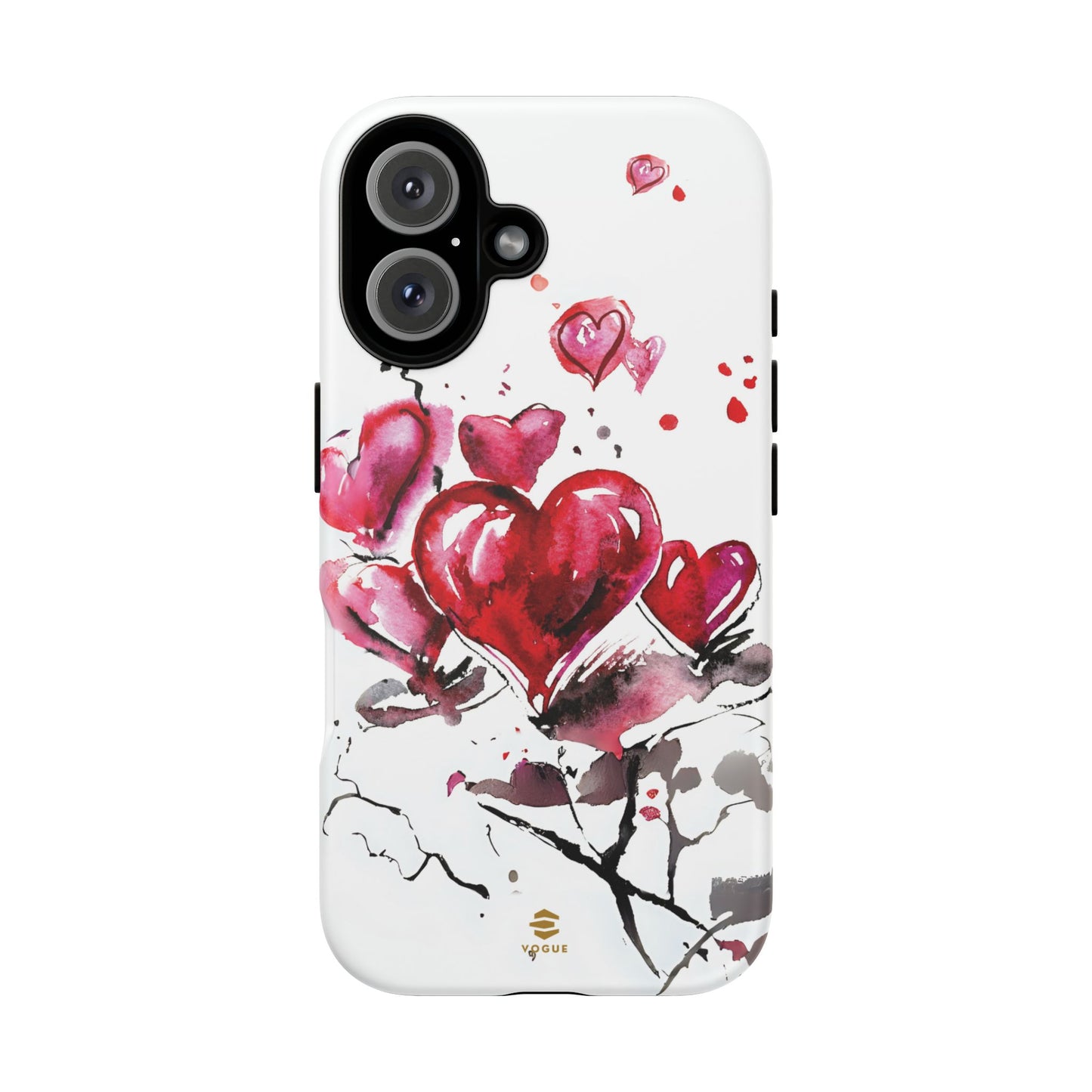 Abstract Hearts Art - iPhone Case, Love, Valentine's Day Gift for Her Protective tough Cover