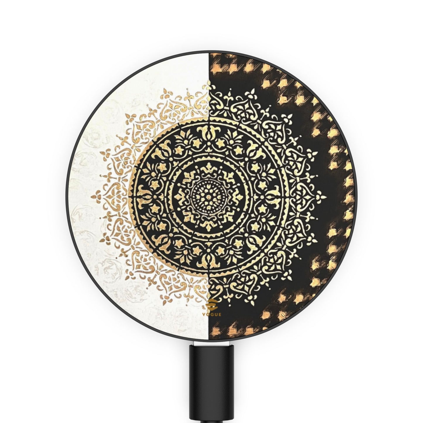 Cargador magnético de inducción con pintura abstracta de mandala