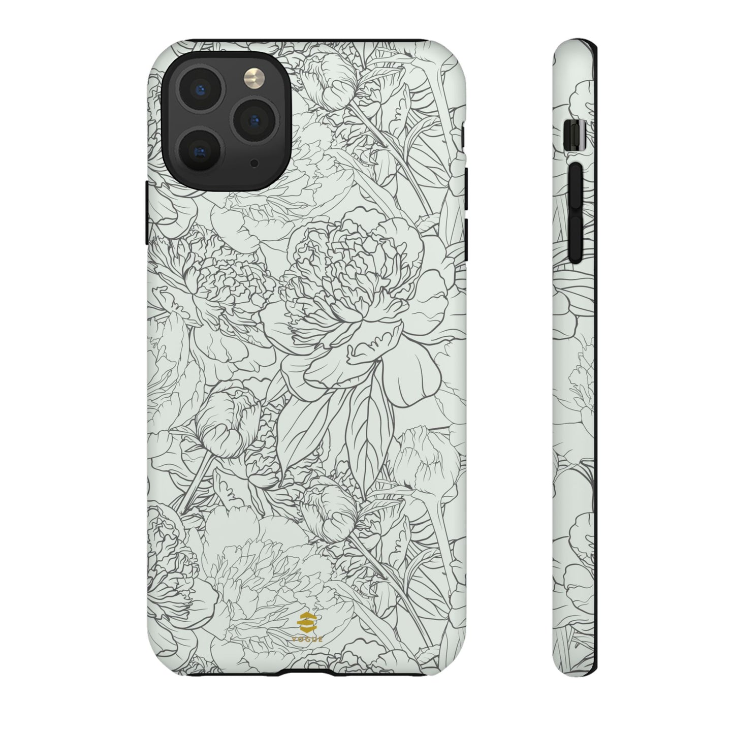 Sage Peony Garden iPhone Case