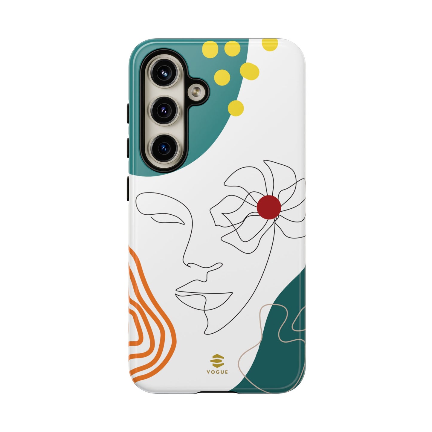 Women Face Line Art Phone Case Samsung
