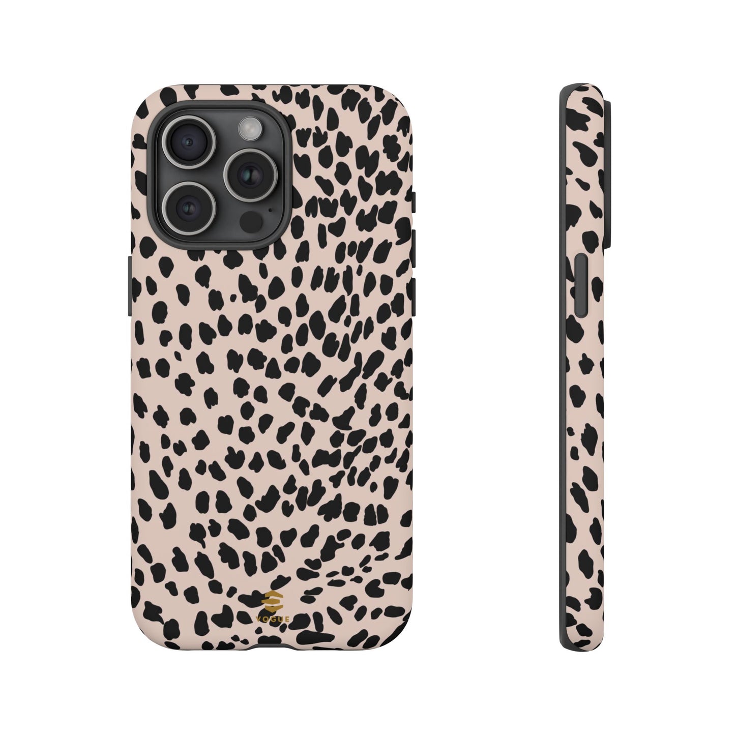 iPhone-Hülle mit Animalprint in Nude