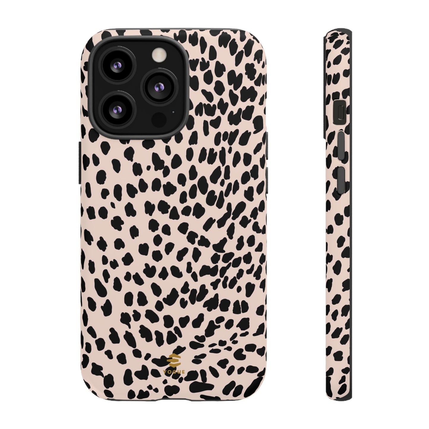 iPhone-Hülle mit Animalprint in Nude