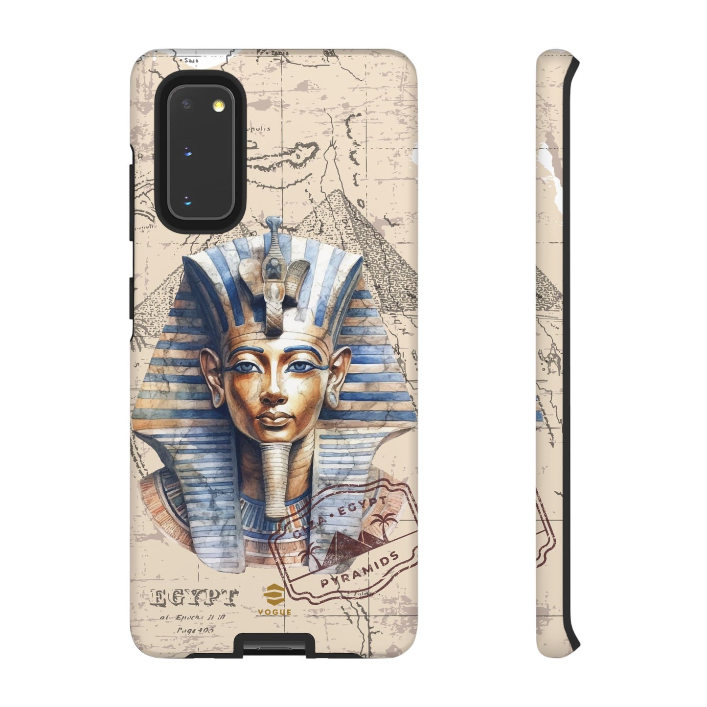 Funda para teléfono Samsung Galaxy con diseño de faraón egipcio