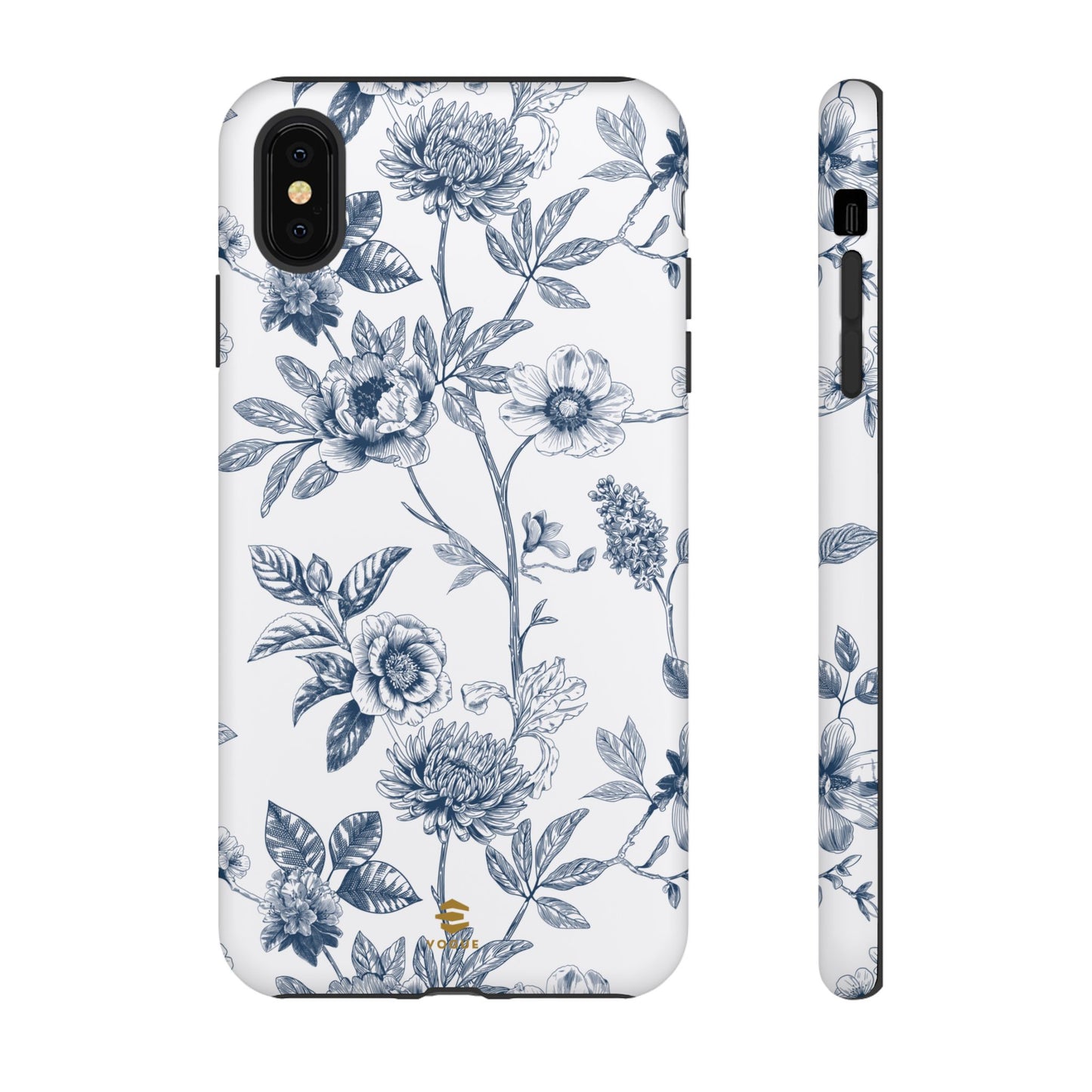 Floral Line Art Tough Phone Case iPhone