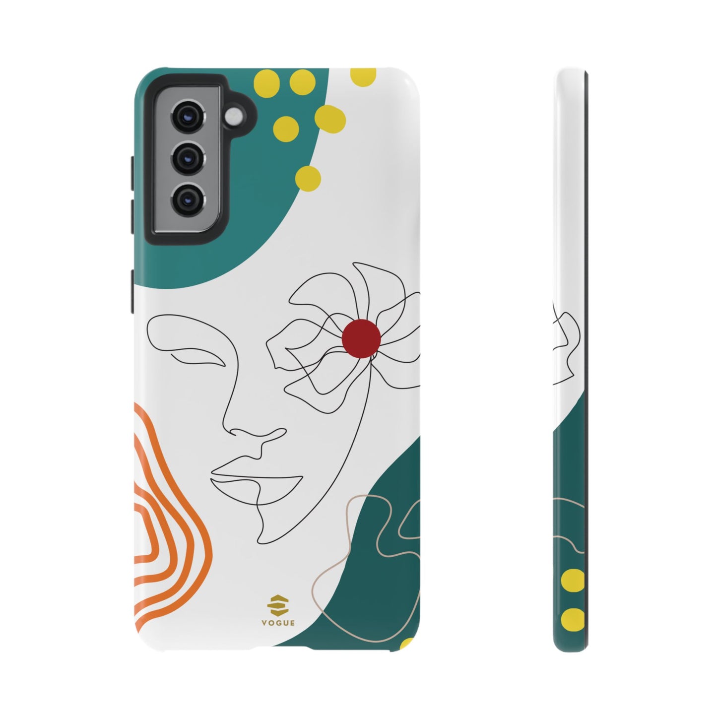 Women Face Line Art Phone Case Samsung