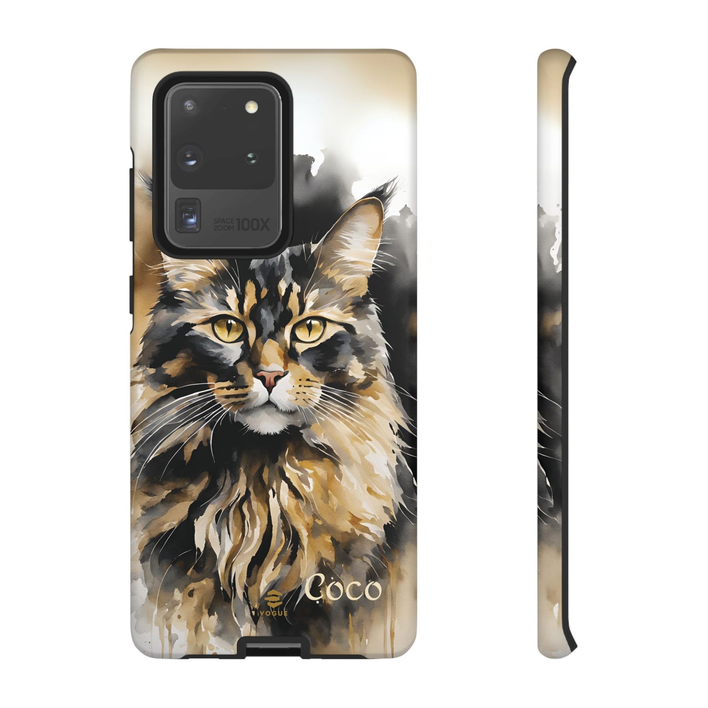 Custom Meow Cat Samsung Galaxy Tough Phone Case