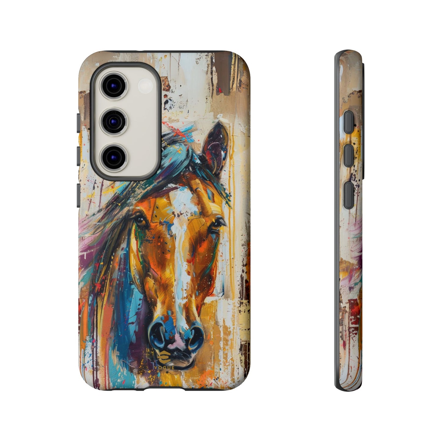 Horse Art Phone Case - Samsung Galaxy - Tough Case - Brown