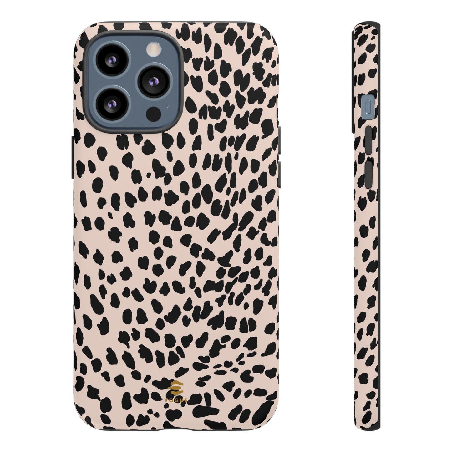 iPhone-Hülle mit Animalprint in Nude