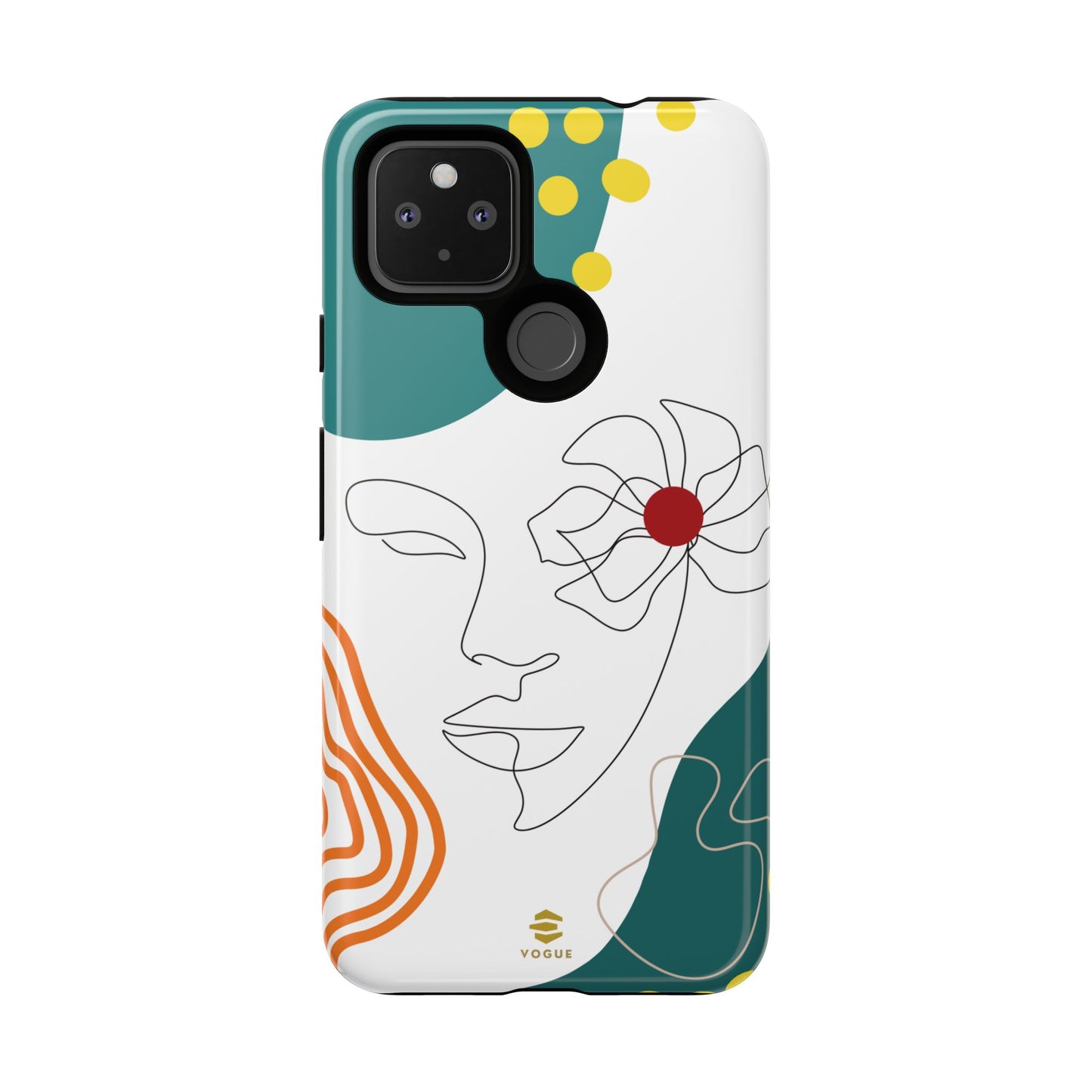 Women face Line Art Phone Case Google