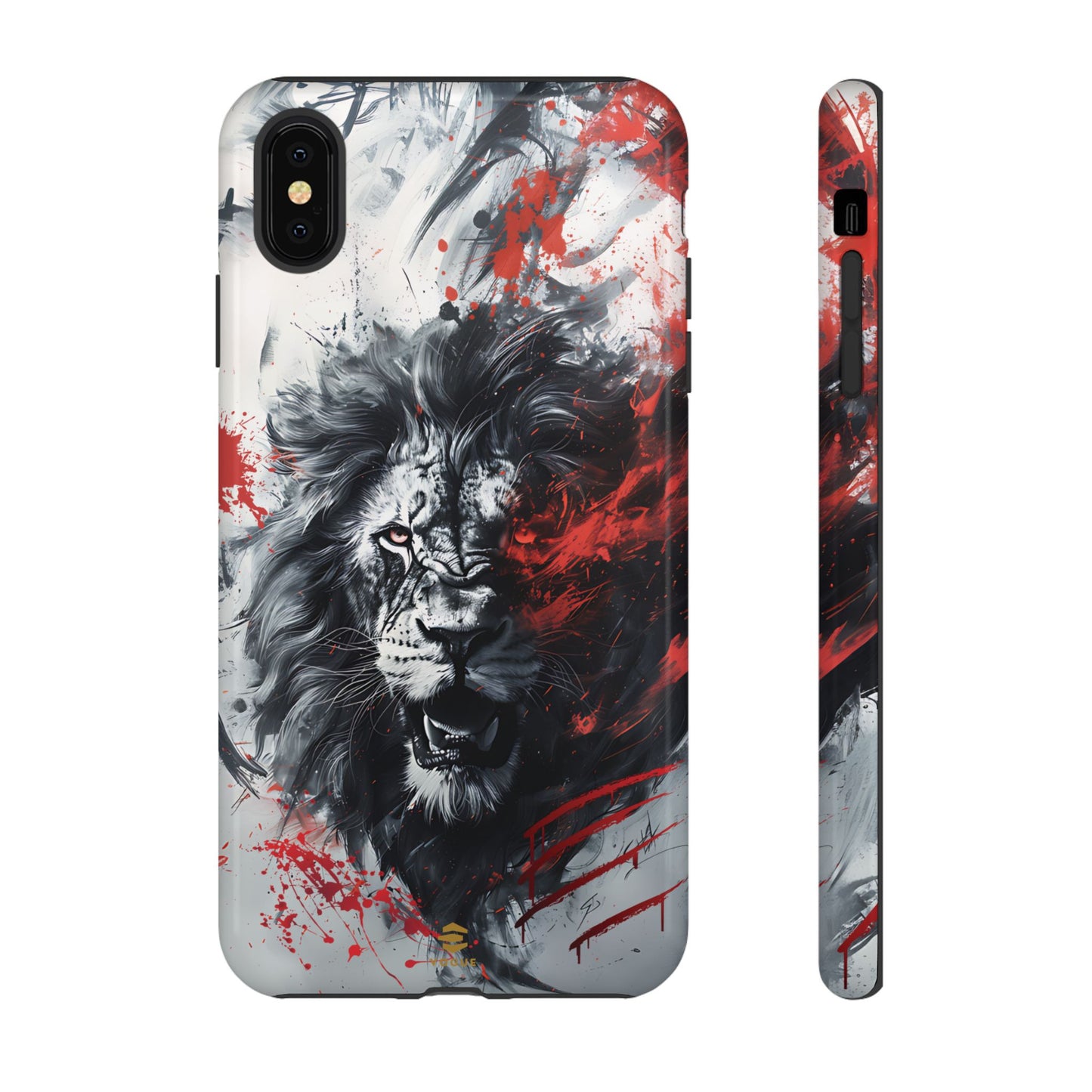 Funda para iPhone con diseño de león rugiente