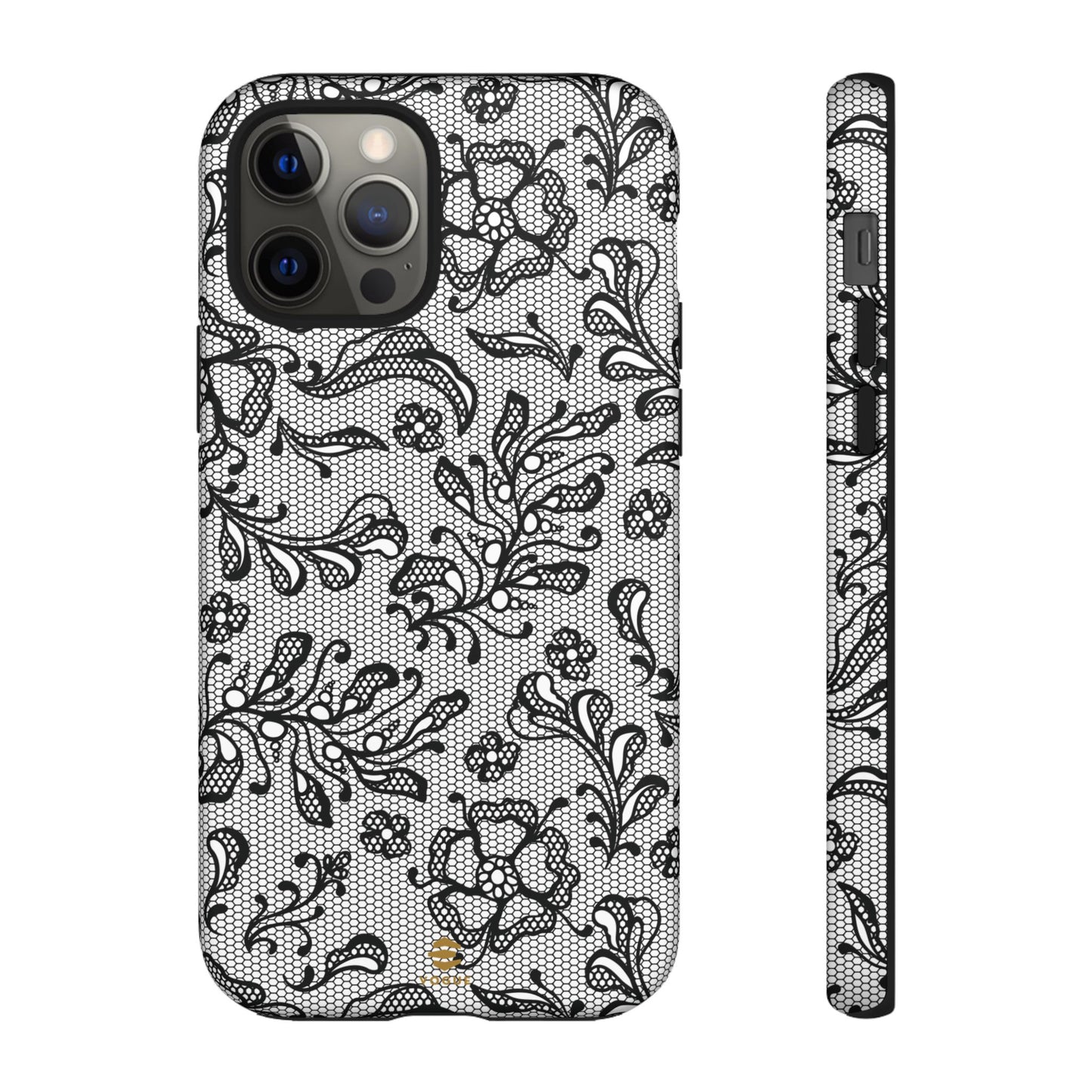 Funda para iPhone con encaje negro