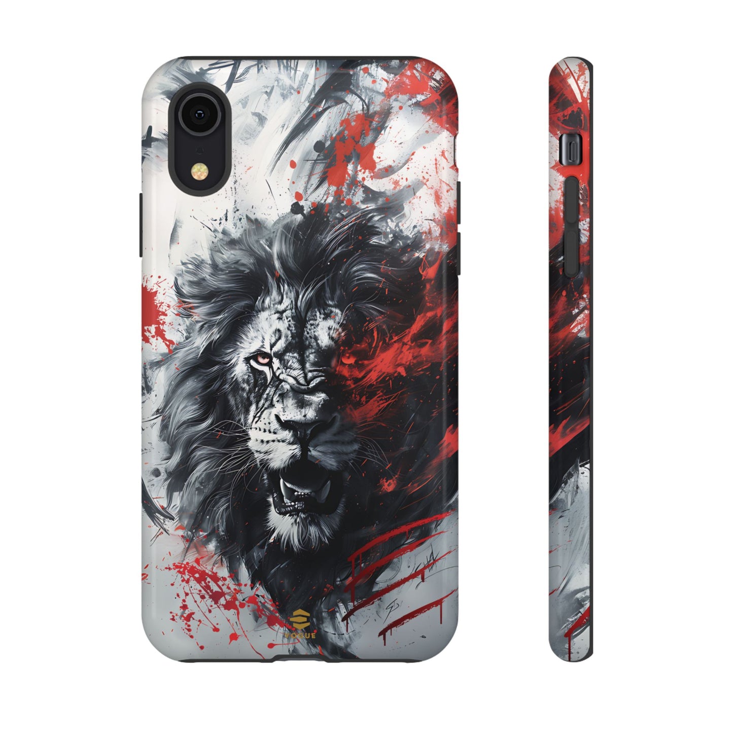 Funda para iPhone con diseño de león rugiente