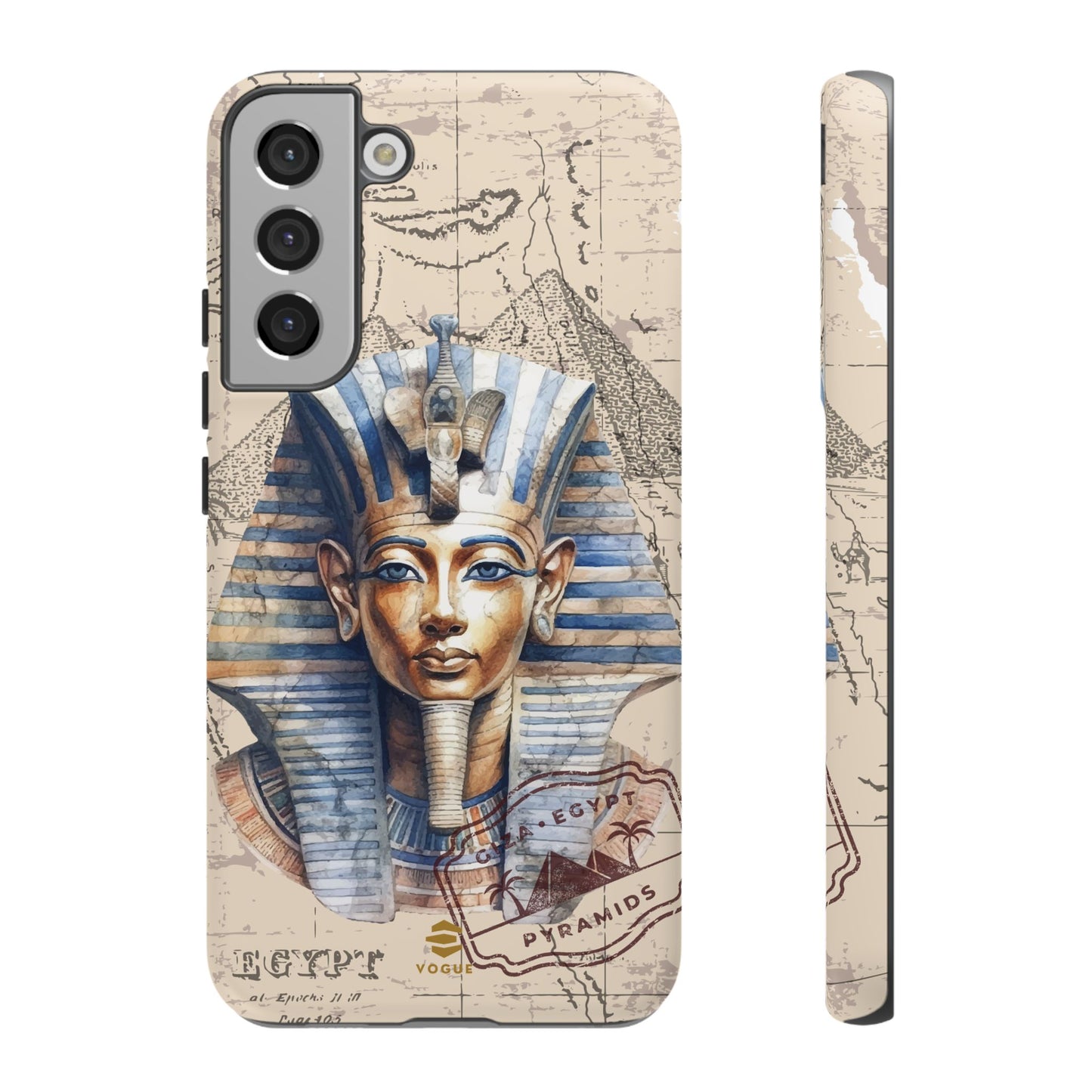 Funda para teléfono Samsung Galaxy con diseño de faraón egipcio