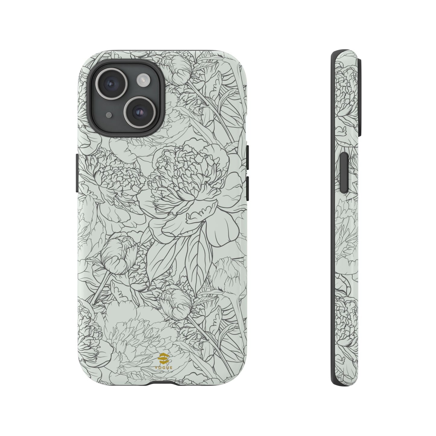 Sage Peony Garden iPhone Case