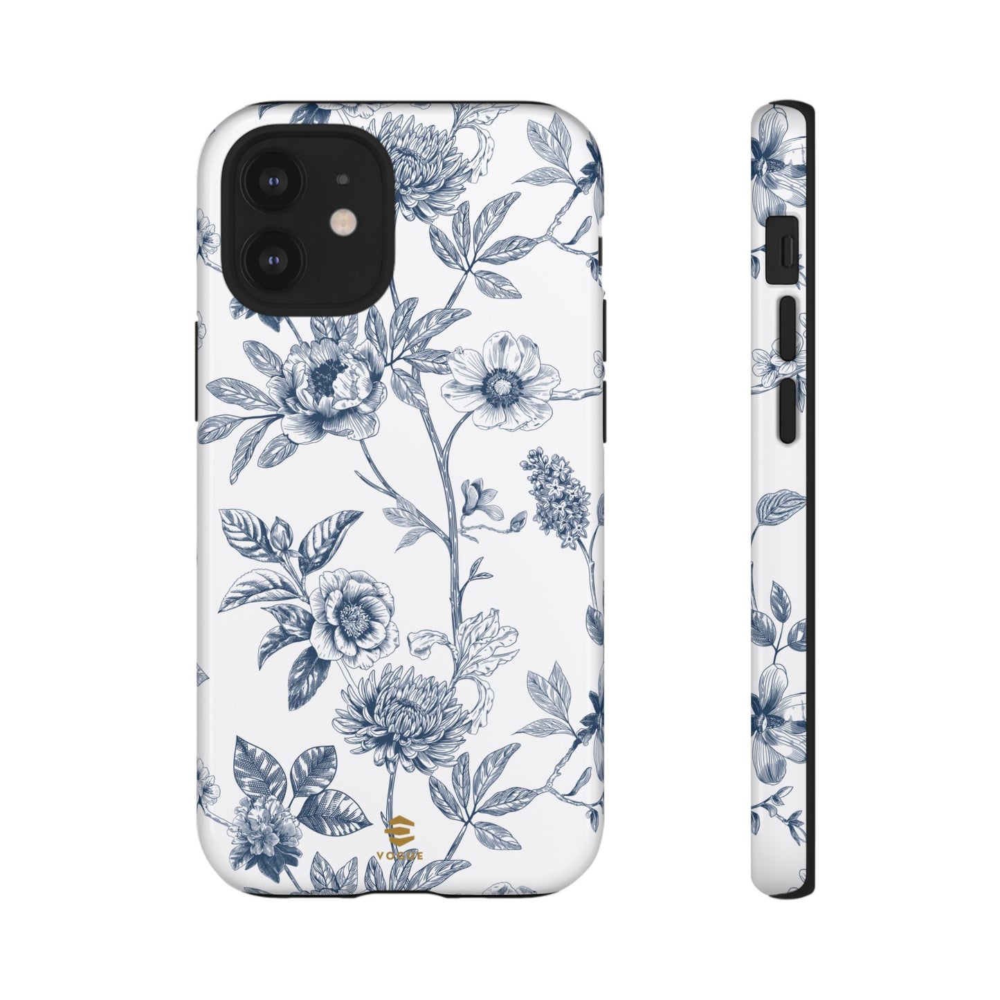Floral Line Art Tough Phone Case iPhone