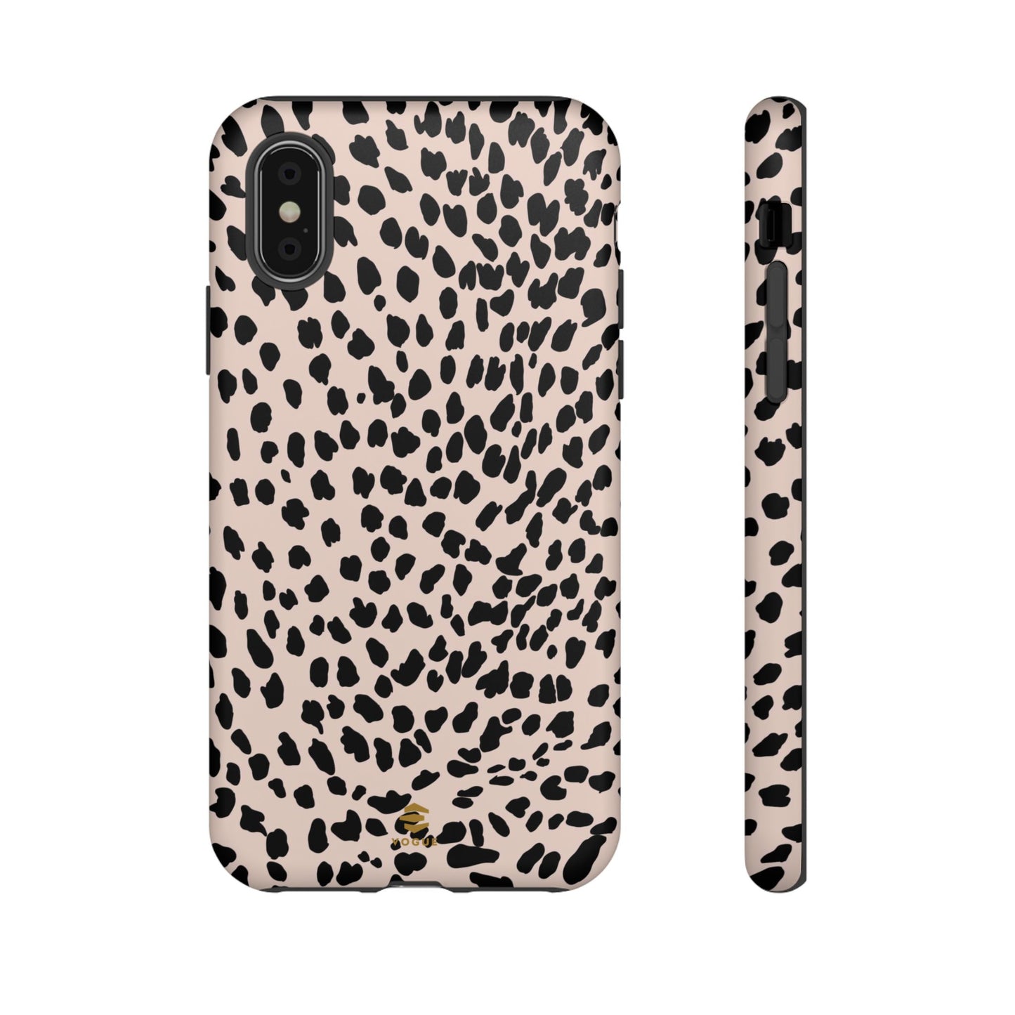 iPhone-Hülle mit Animalprint in Nude