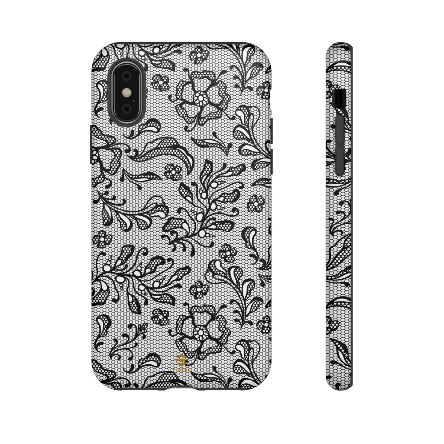 Funda para iPhone con encaje negro