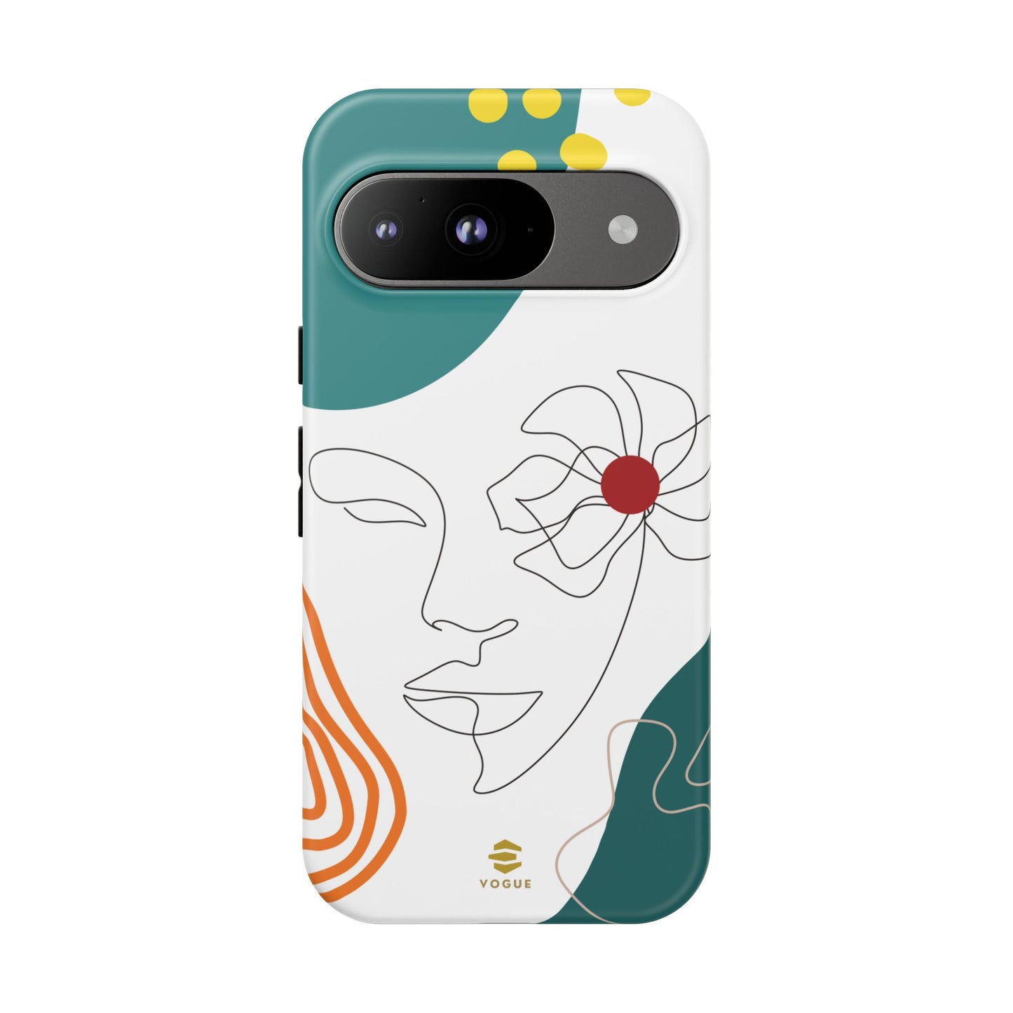 Women face Line Art Phone Case Google