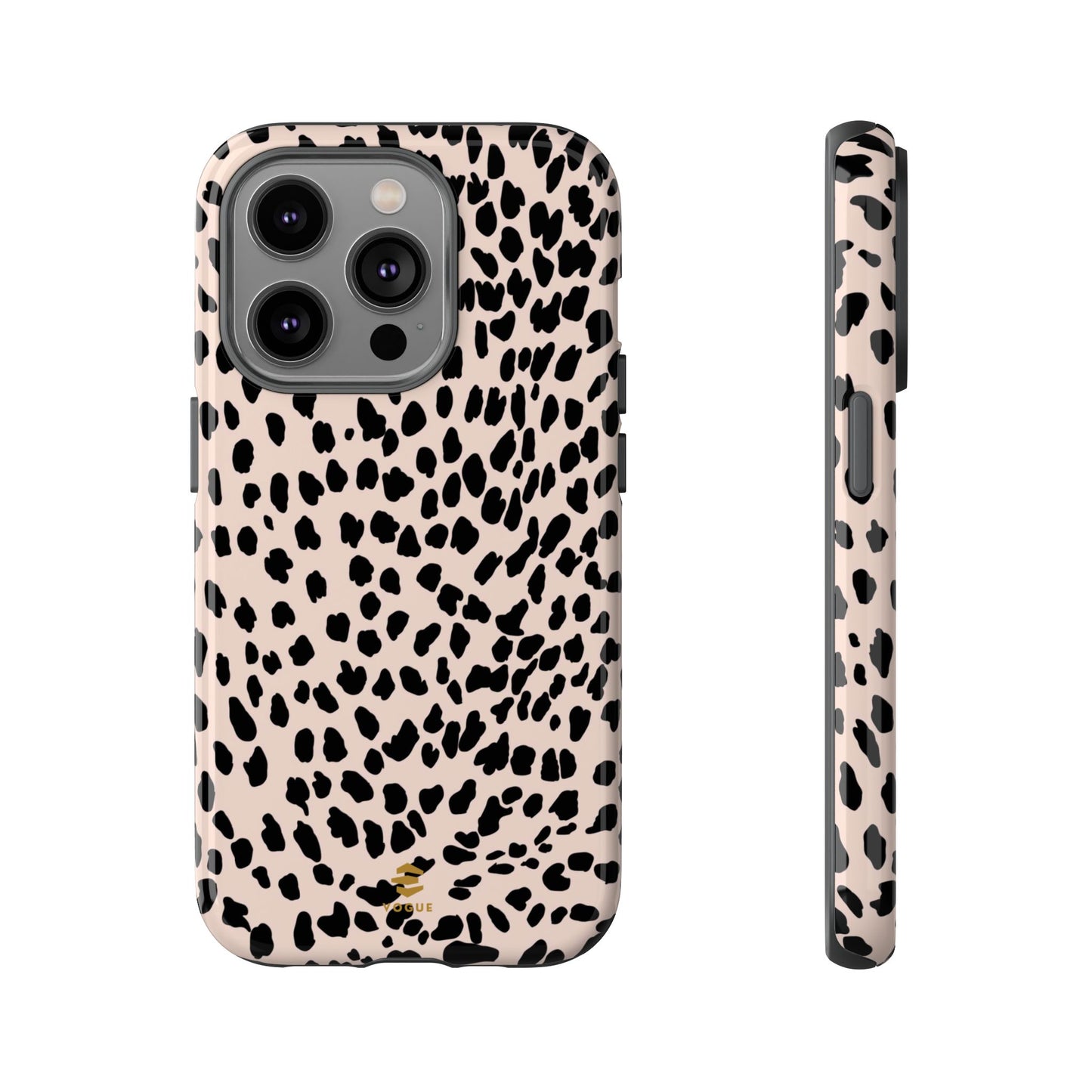 iPhone-Hülle mit Animalprint in Nude