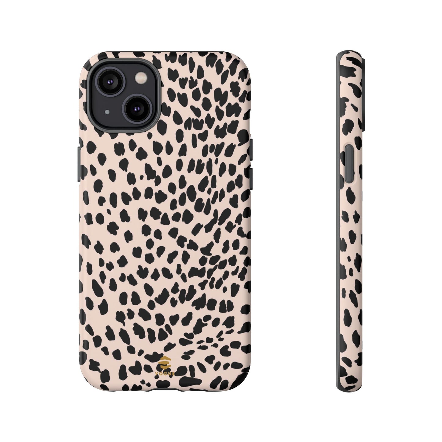 iPhone-Hülle mit Animalprint in Nude