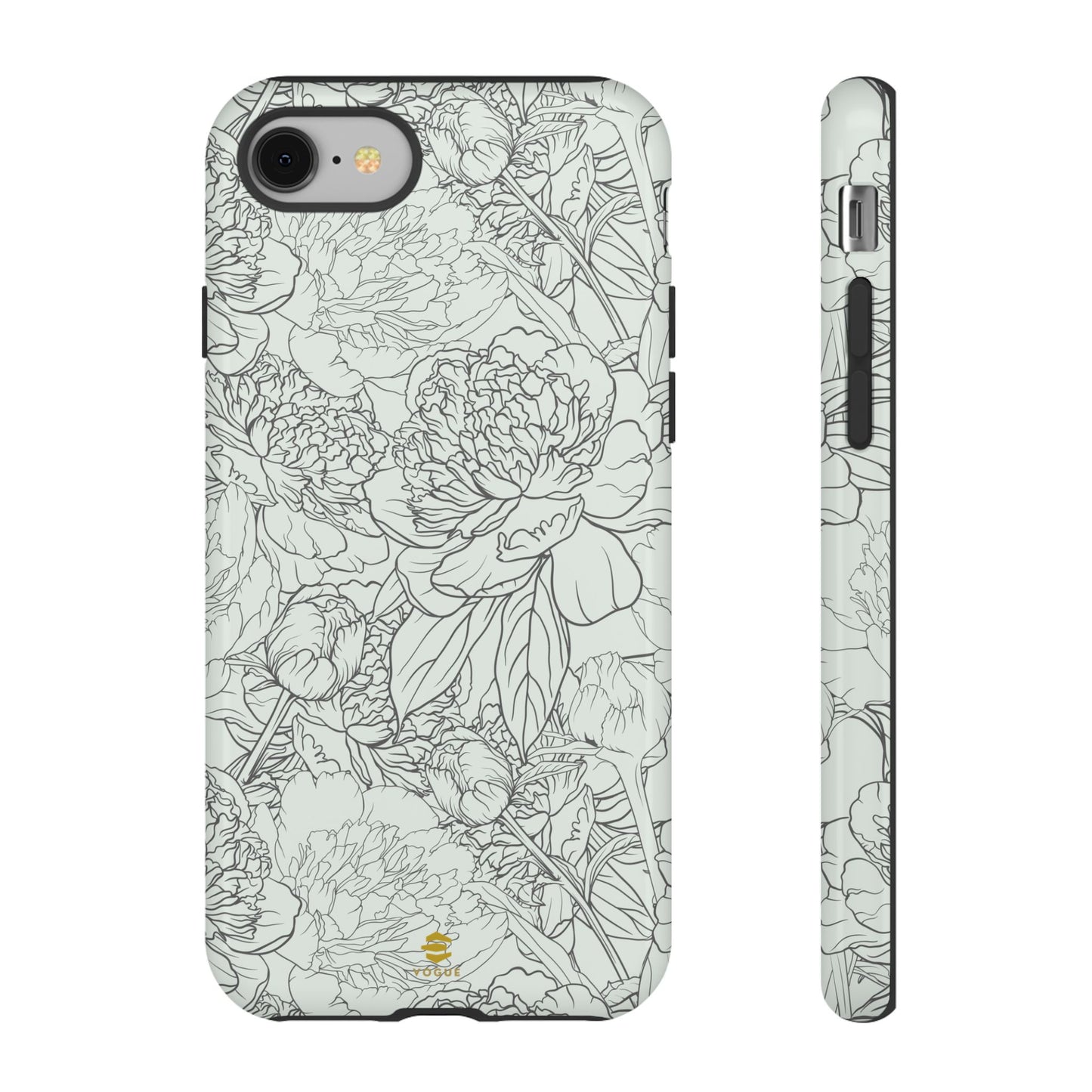 Sage Peony Garden iPhone Case