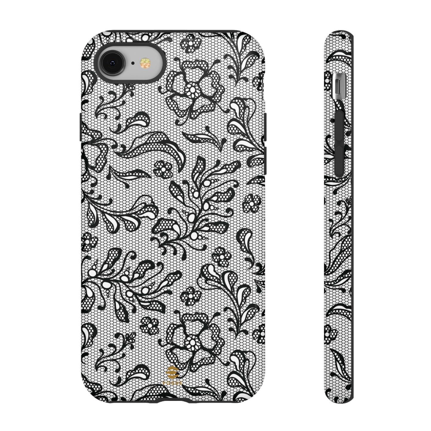 Funda para iPhone con encaje negro