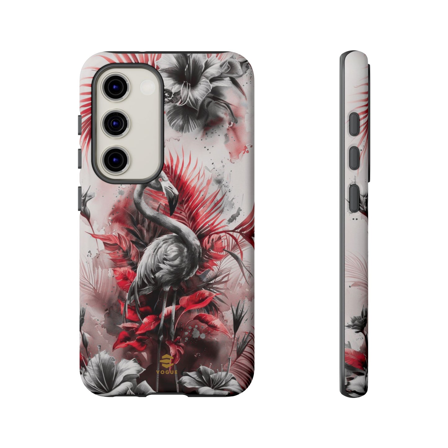 Flamingo Tropical Design Tough Phone Case Samsung